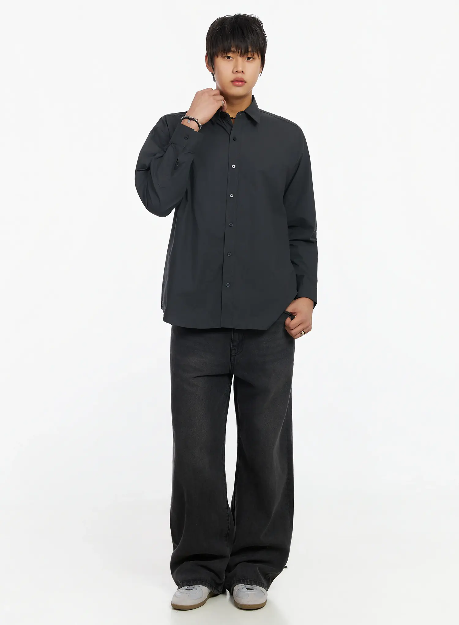 Men's Classic Button-Up Shirt IF503 - Image 4