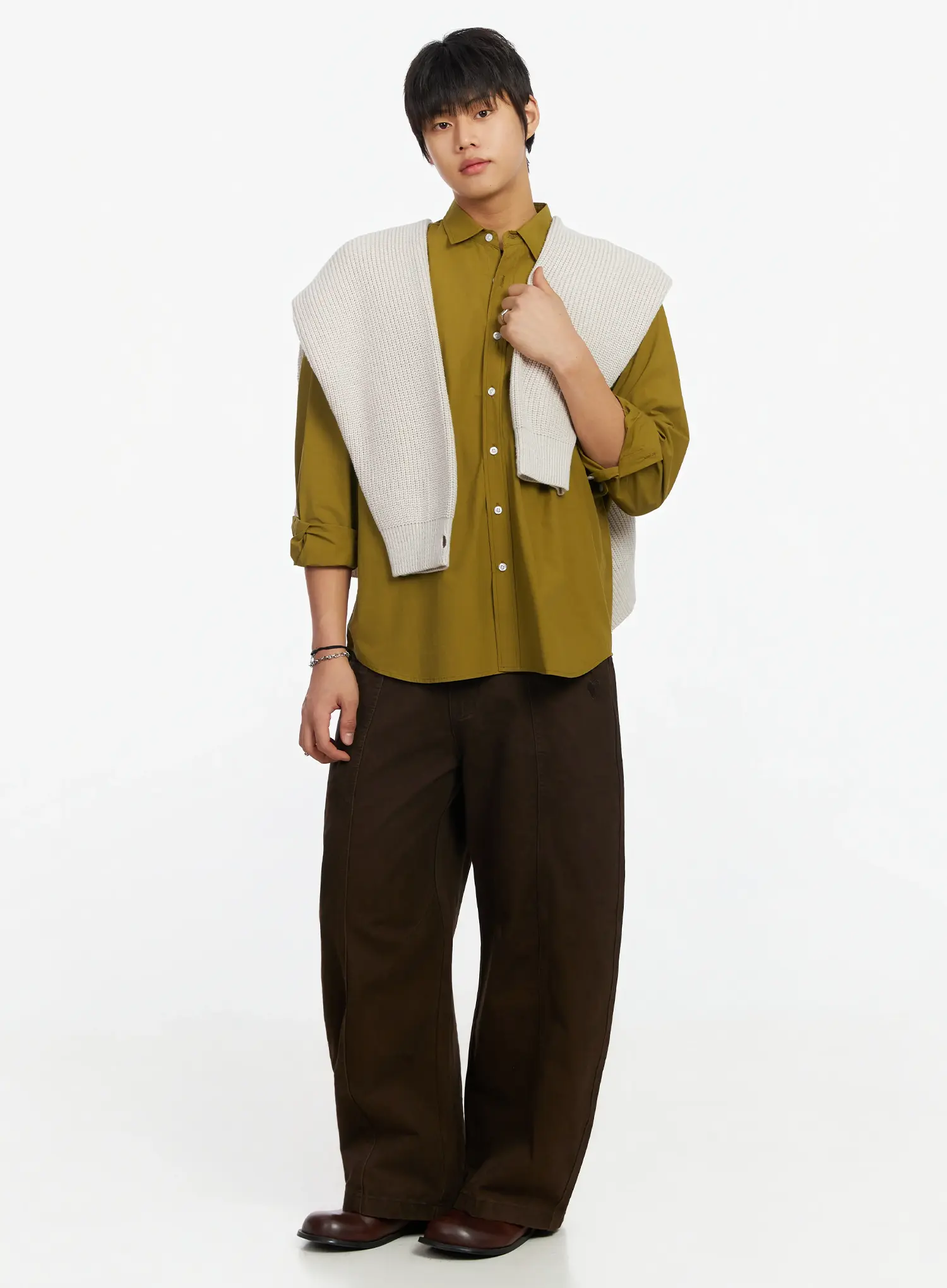 Men's Classic Button-Up Shirt IF503 - Image 8