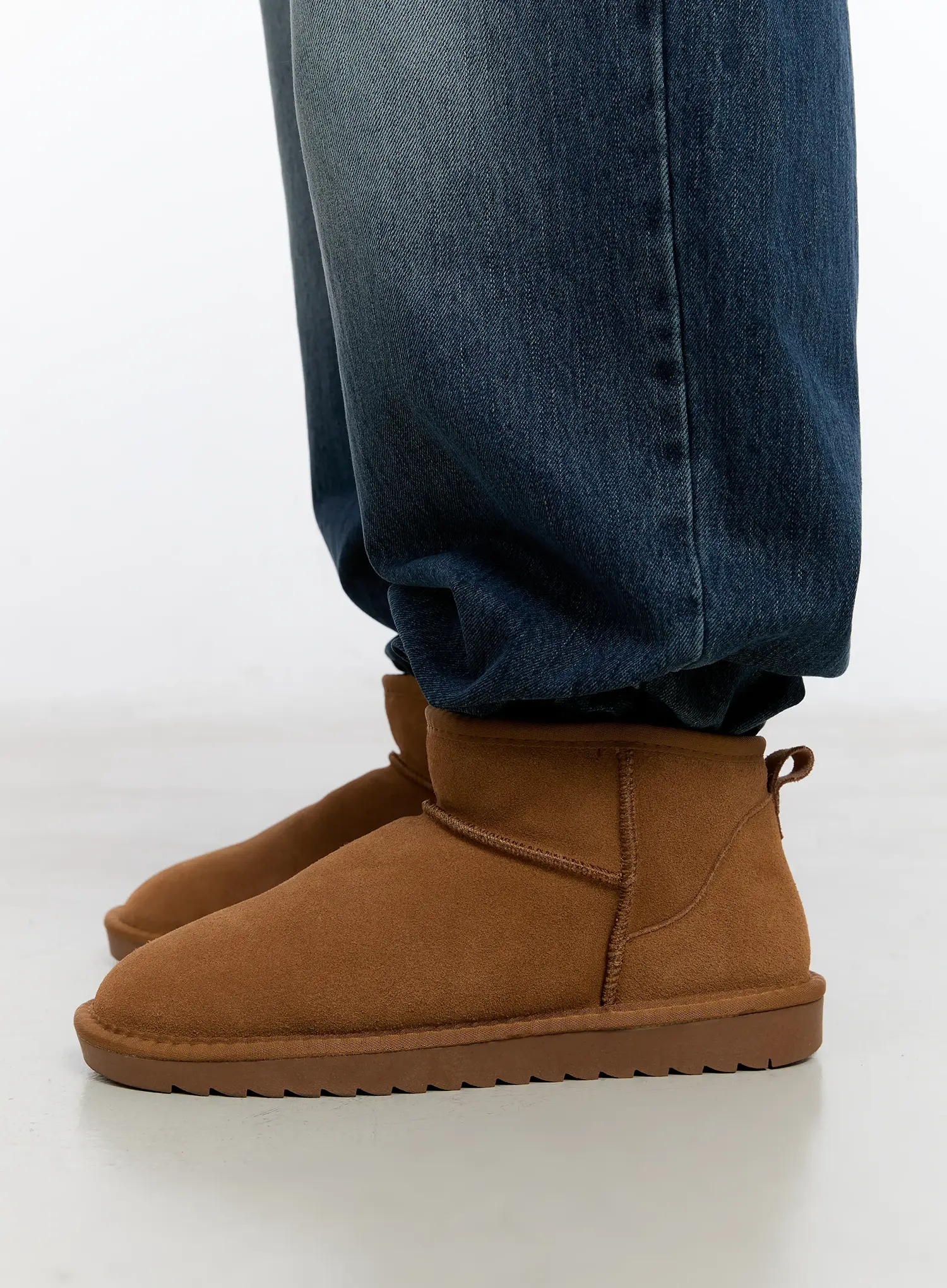 Men's Classic Shearling Ankle Boots IN512 - Image 5