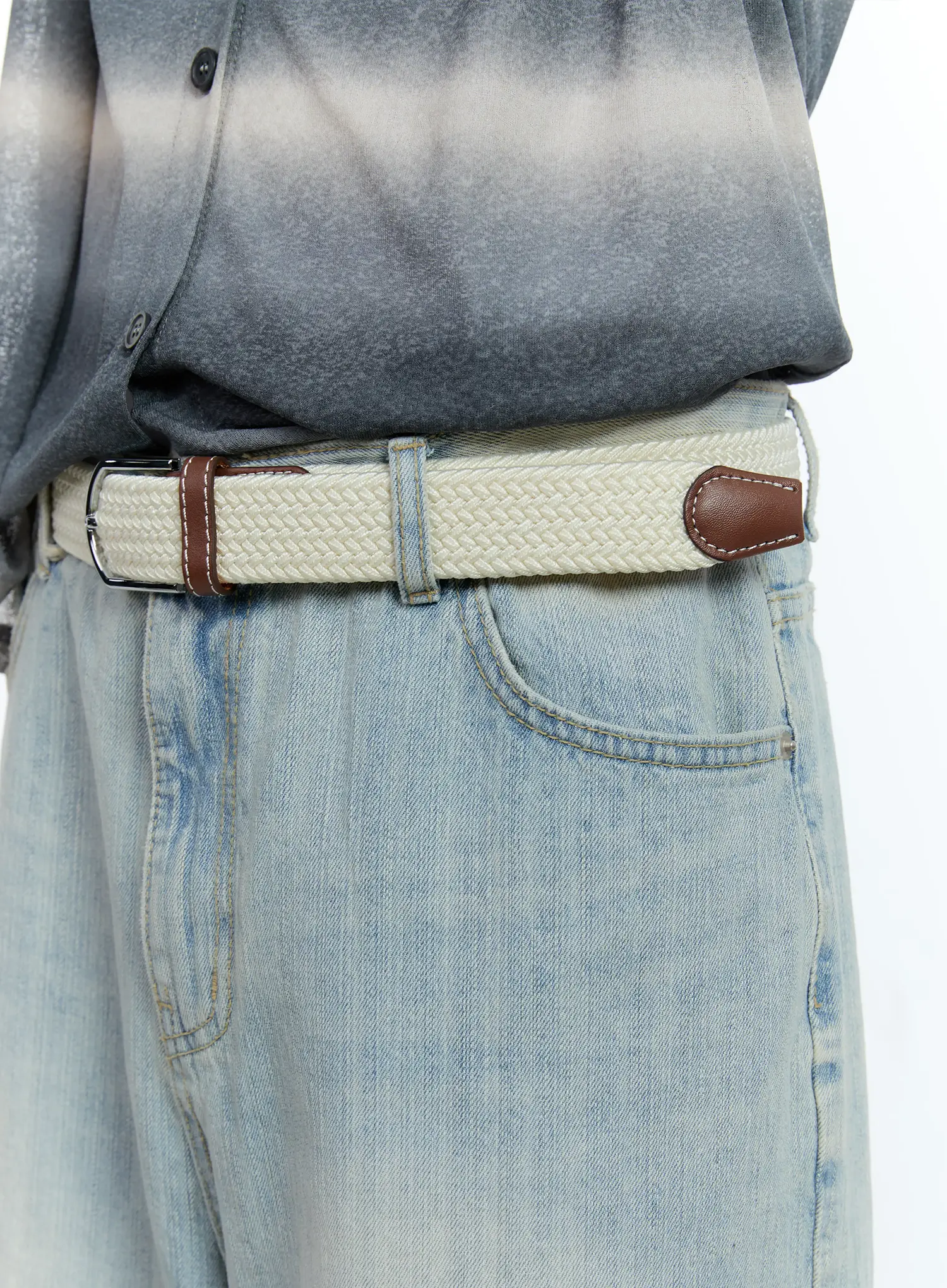 Men's Classic Woven Belt IG501 - Image 3
