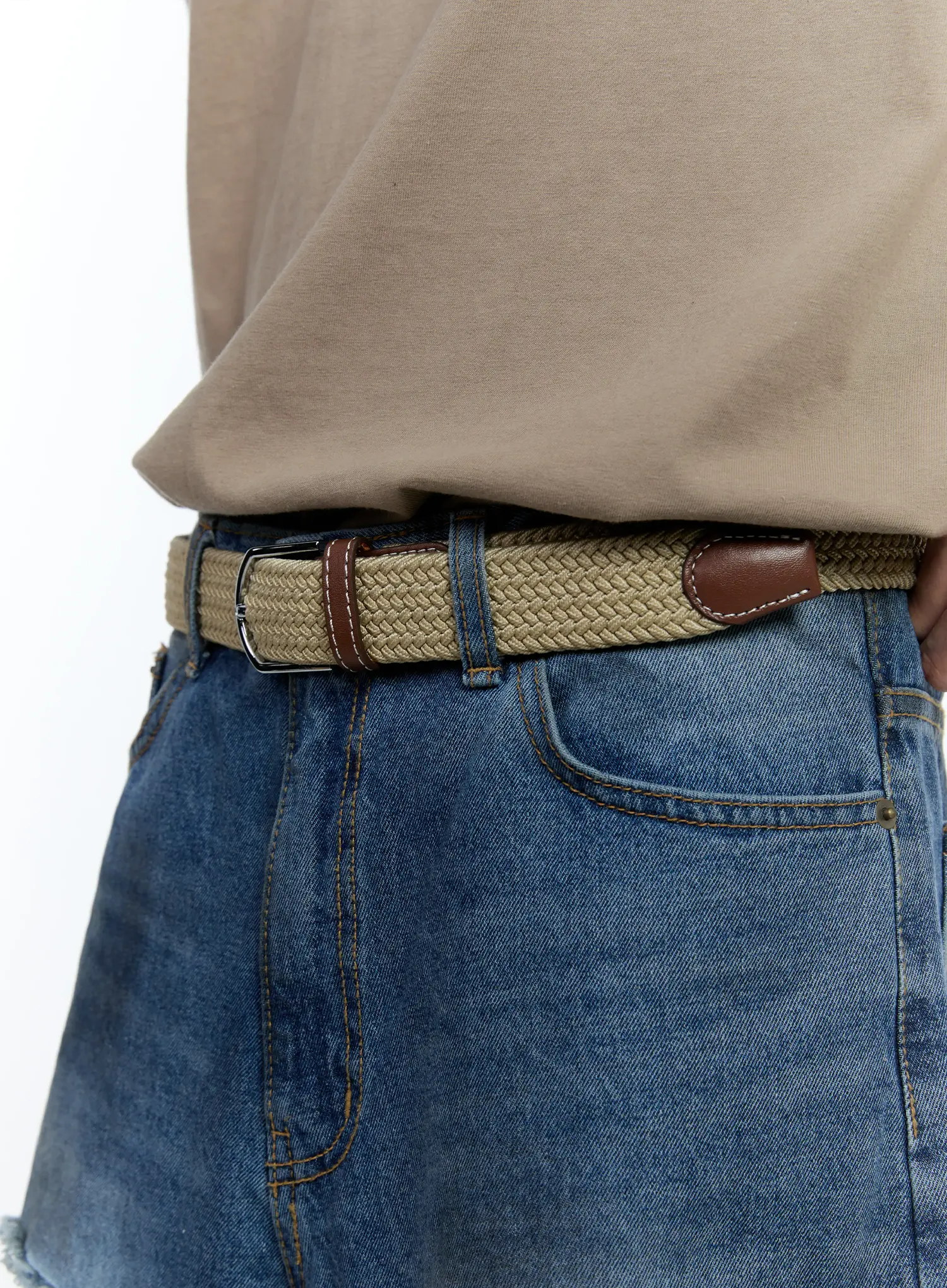 Men's Classic Woven Belt IG501 - Image 7
