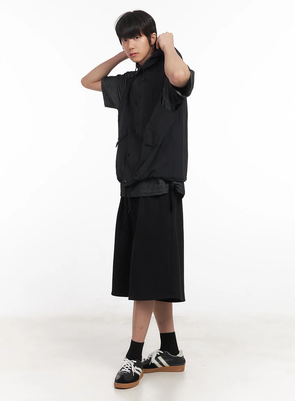 Men's Comfy Wide-Fit Sweatshorts IA511 - Image 13