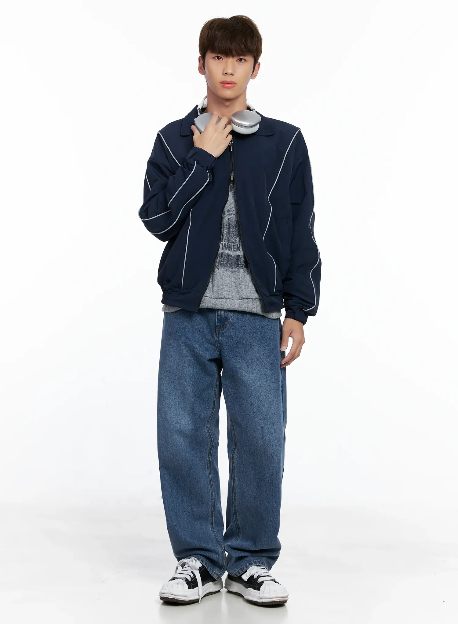 Men's Contrast Track Jacket IO506 - Image 2