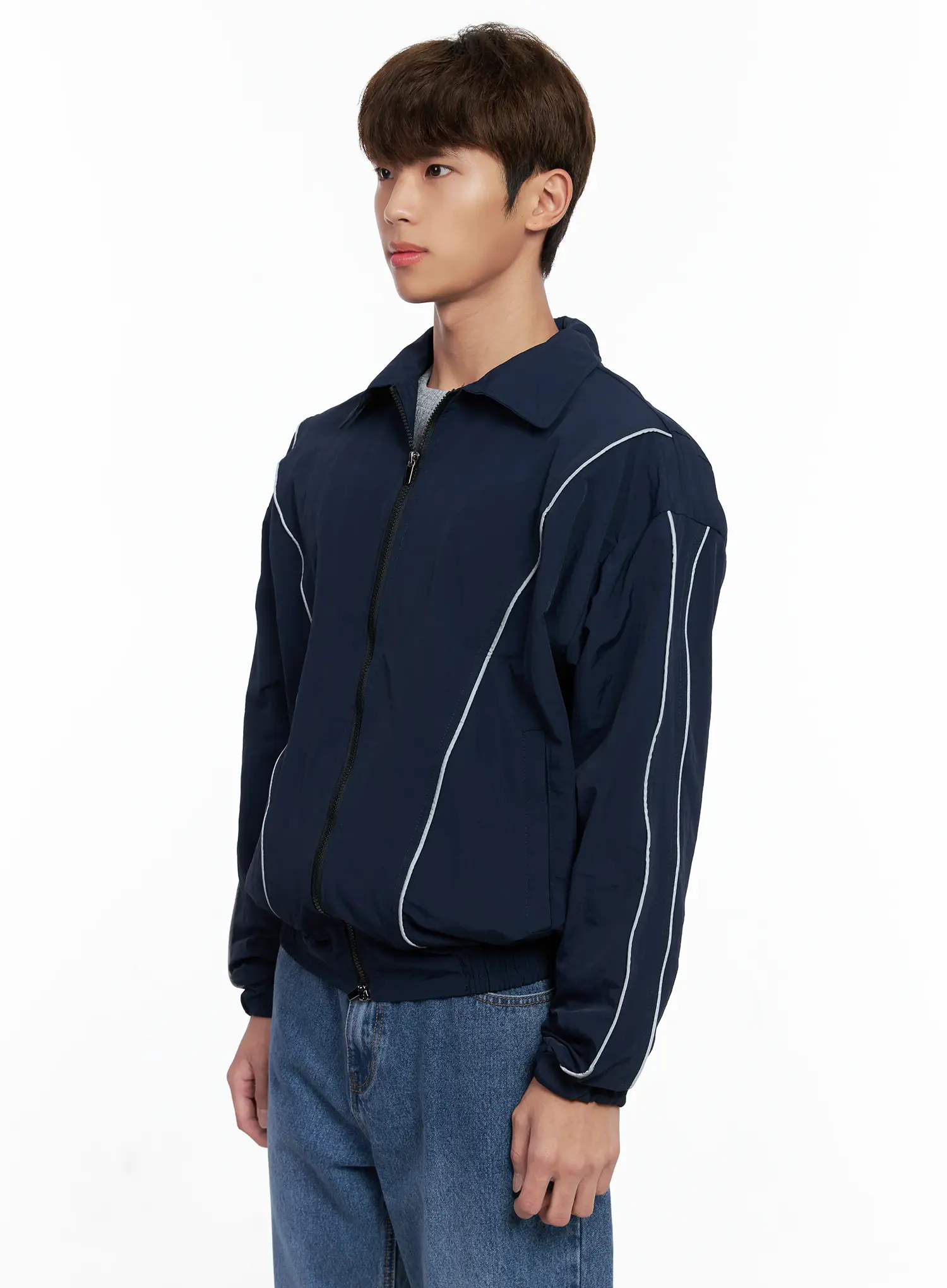 Men's Contrast Track Jacket IO506 - Image 4