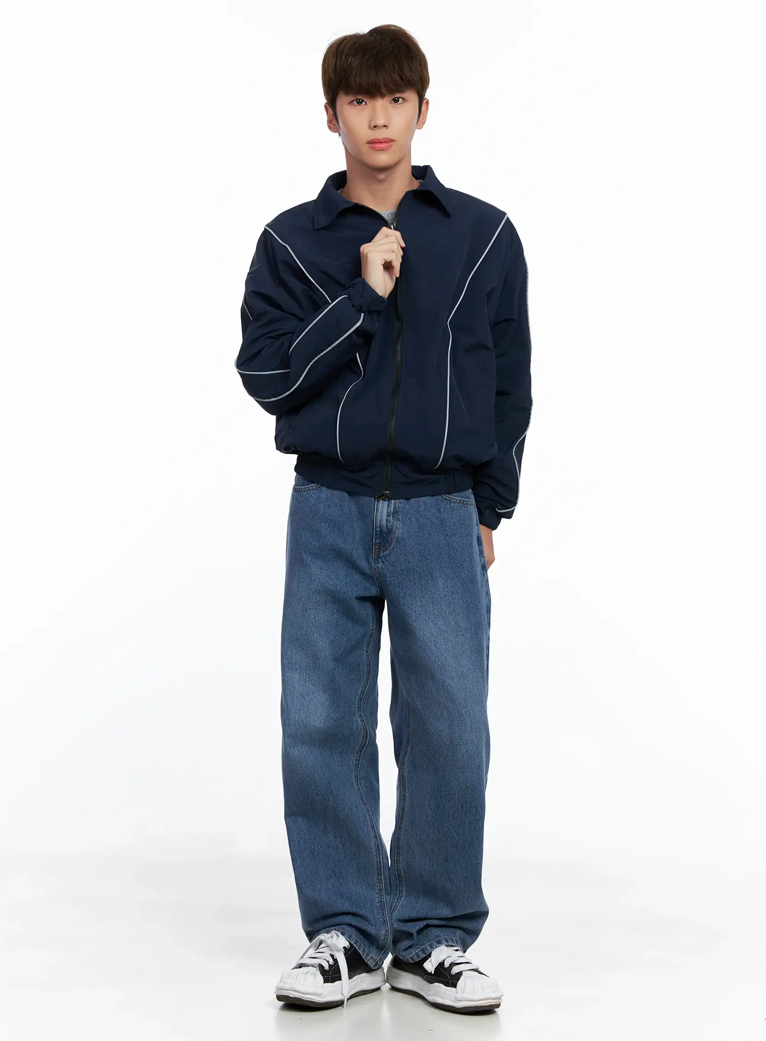 Men's Contrast Track Jacket IO506 - Image 7