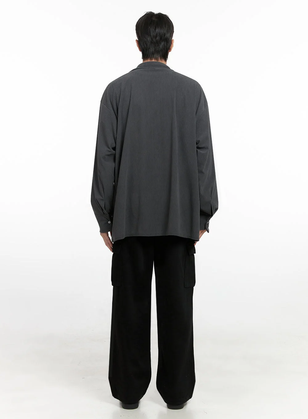 Men's Corduroy Collared Button-Up Shirt ID413 - Image 9