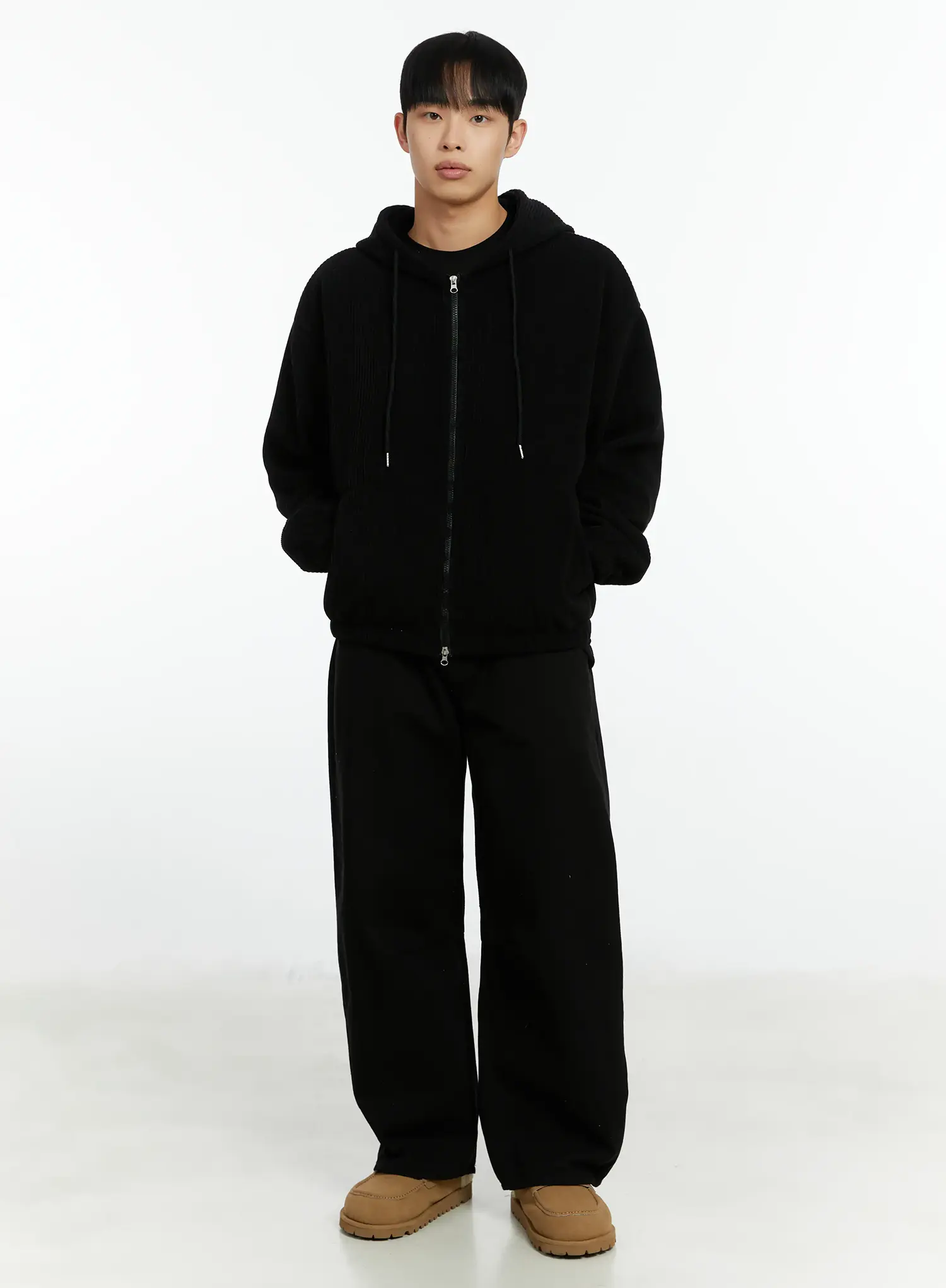 Men's Corduroy Two-Way Zip-Up Hoodie IF510 - Image 9