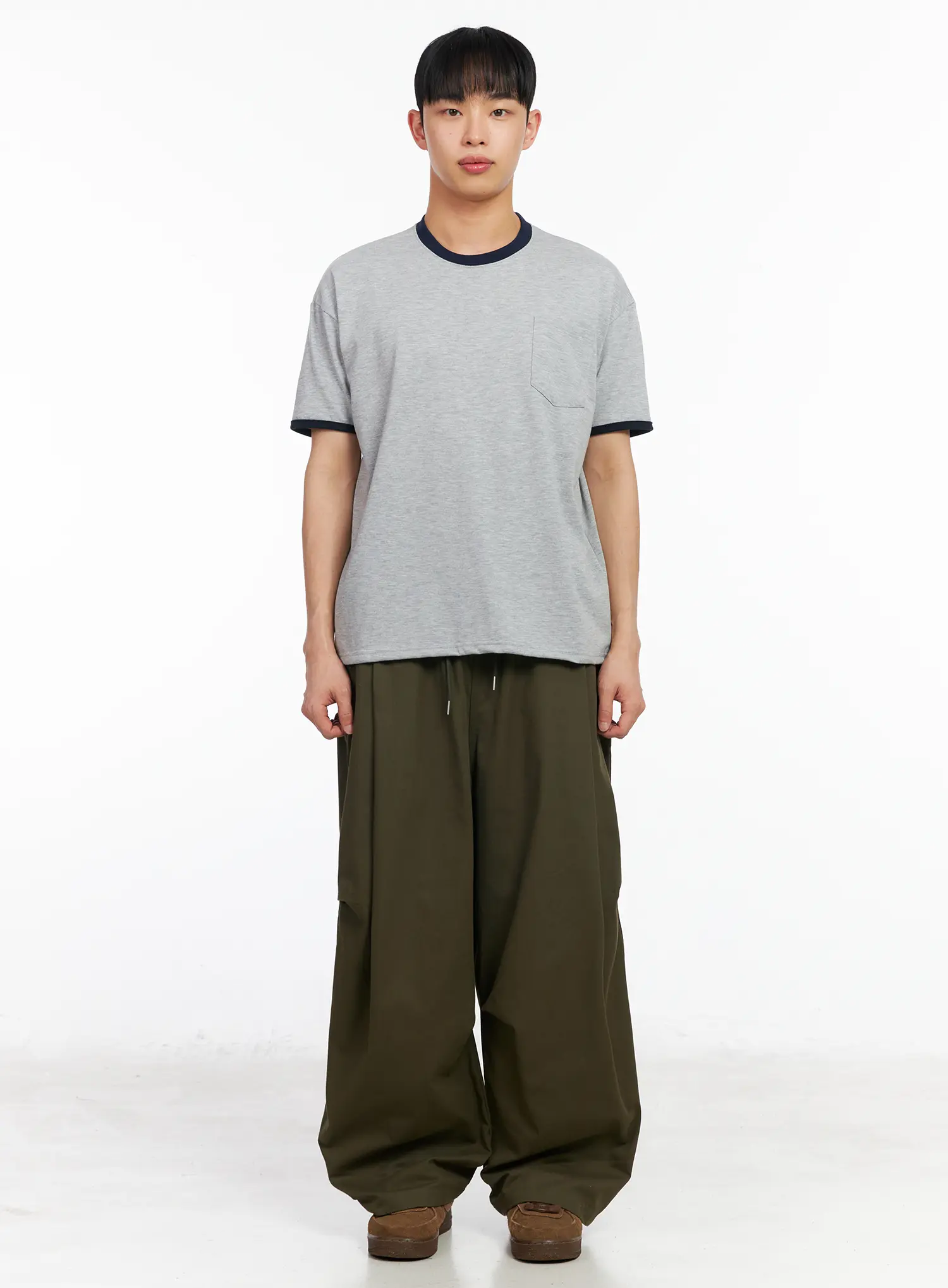 Men's Cotton Contrast Trim Tee IA501 - Image 4