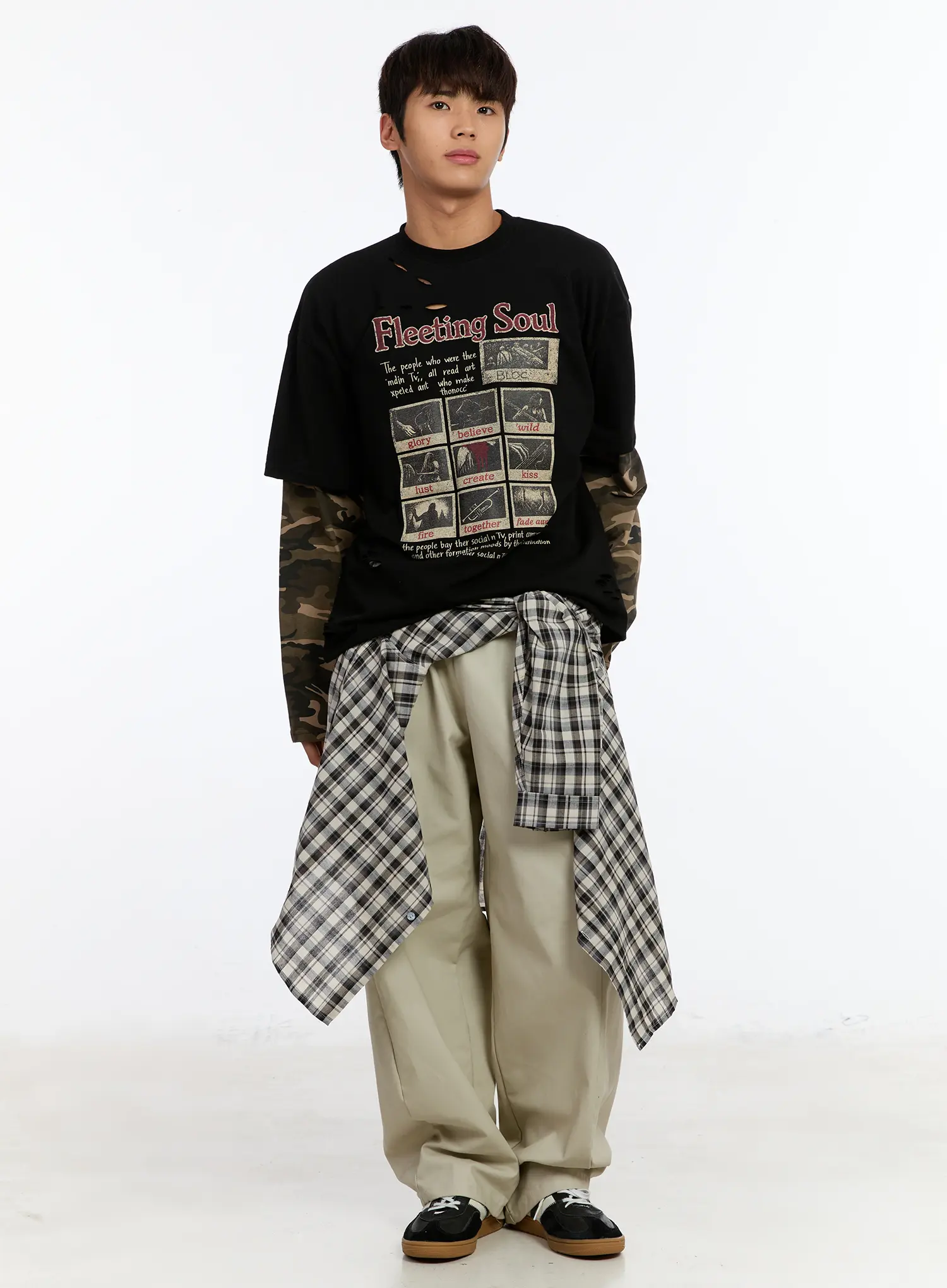 Men's Cotton Wide Leg Pants IM530 - Image 12