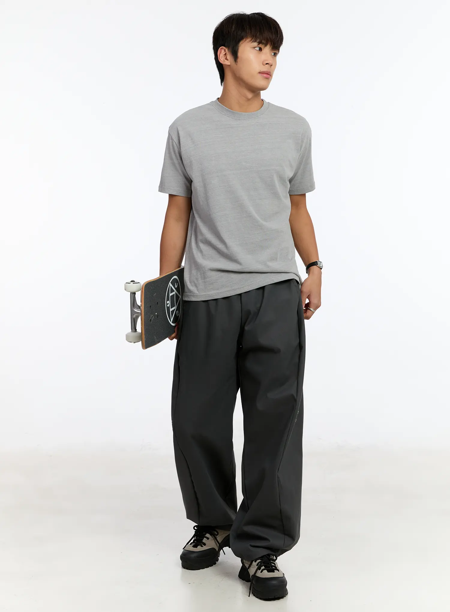 Men's Cotton Wide Leg Pants IM530 - Image 14