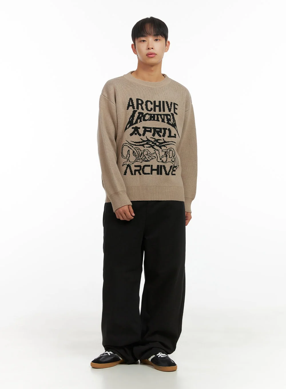 Men's Cotton Wide Pants CO408 - Image 2