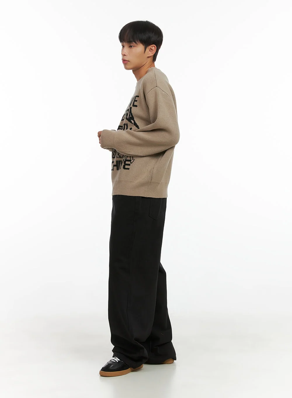 Men's Cotton Wide Pants CO408 - Image 3