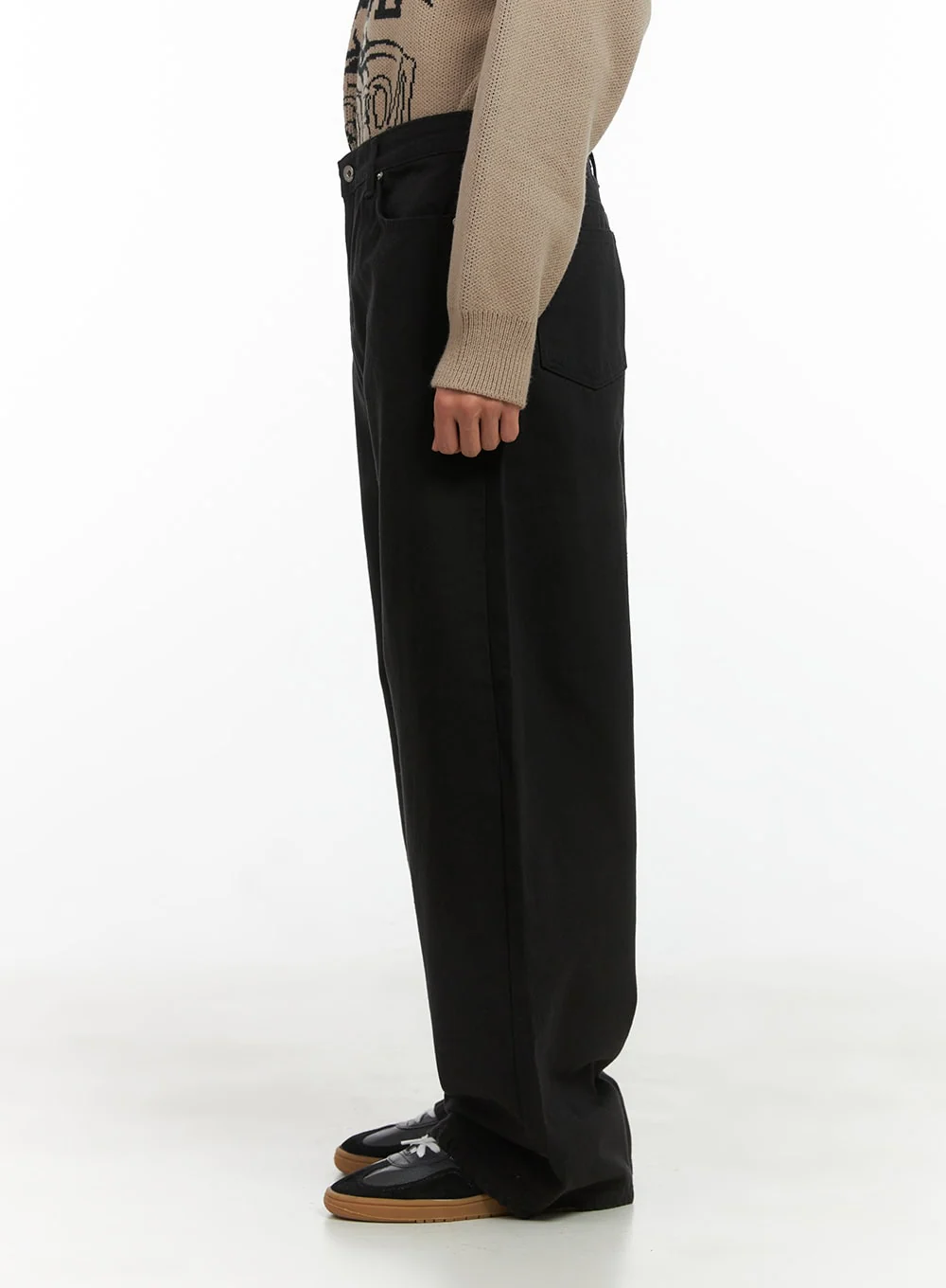 Men's Cotton Wide Pants CO408 - Image 5