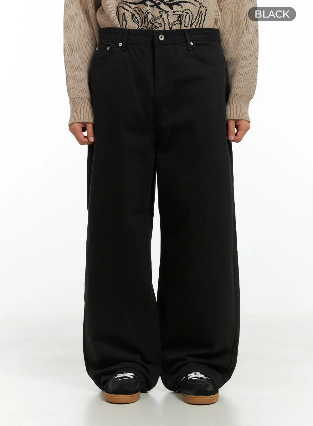 Men's Cotton Wide Pants CO408 - Image 7
