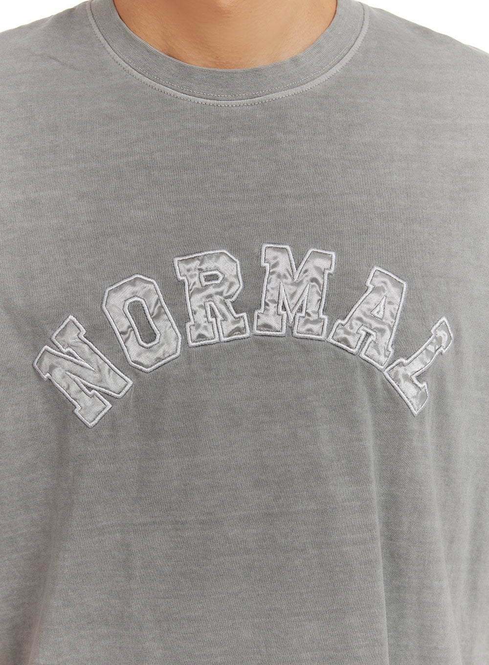 Men's Crew Neck Embroidered Top IY416 - Image 2