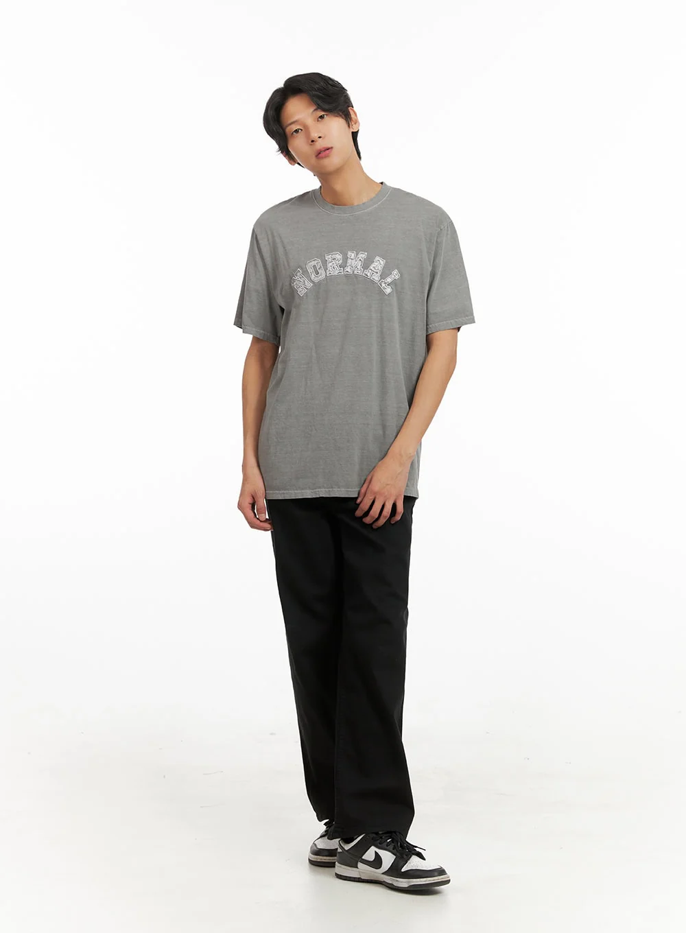 Men's Crew Neck Embroidered Top IY416 - Image 3