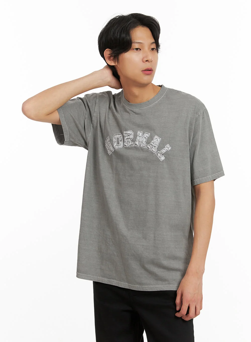 Men's Crew Neck Embroidered Top IY416 - Image 4