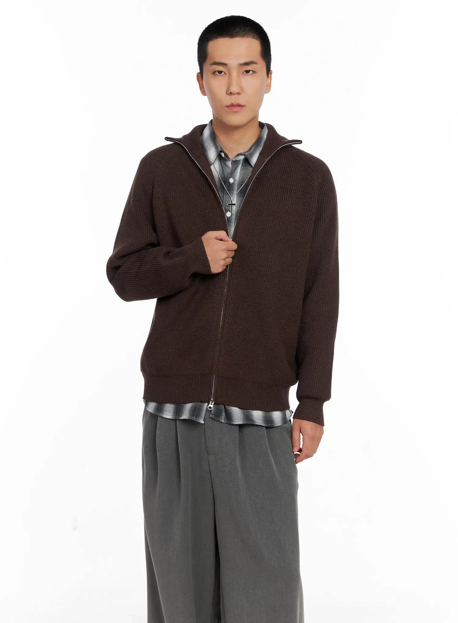 Men's Cross Pendant Necklace IS502 - Image 9