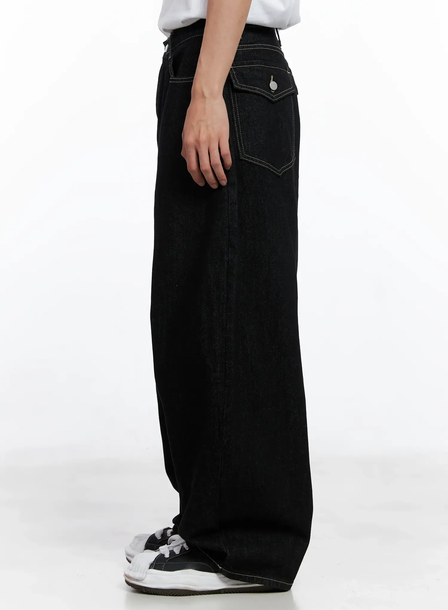 Men's Dark Denim Pocket Jeans IS519 - Image 6