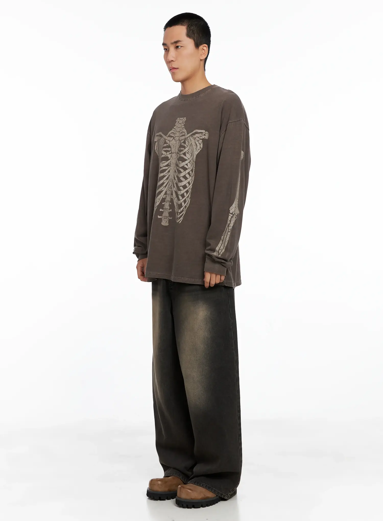 Men's Deep Washed Jeans IS502 - Image 6
