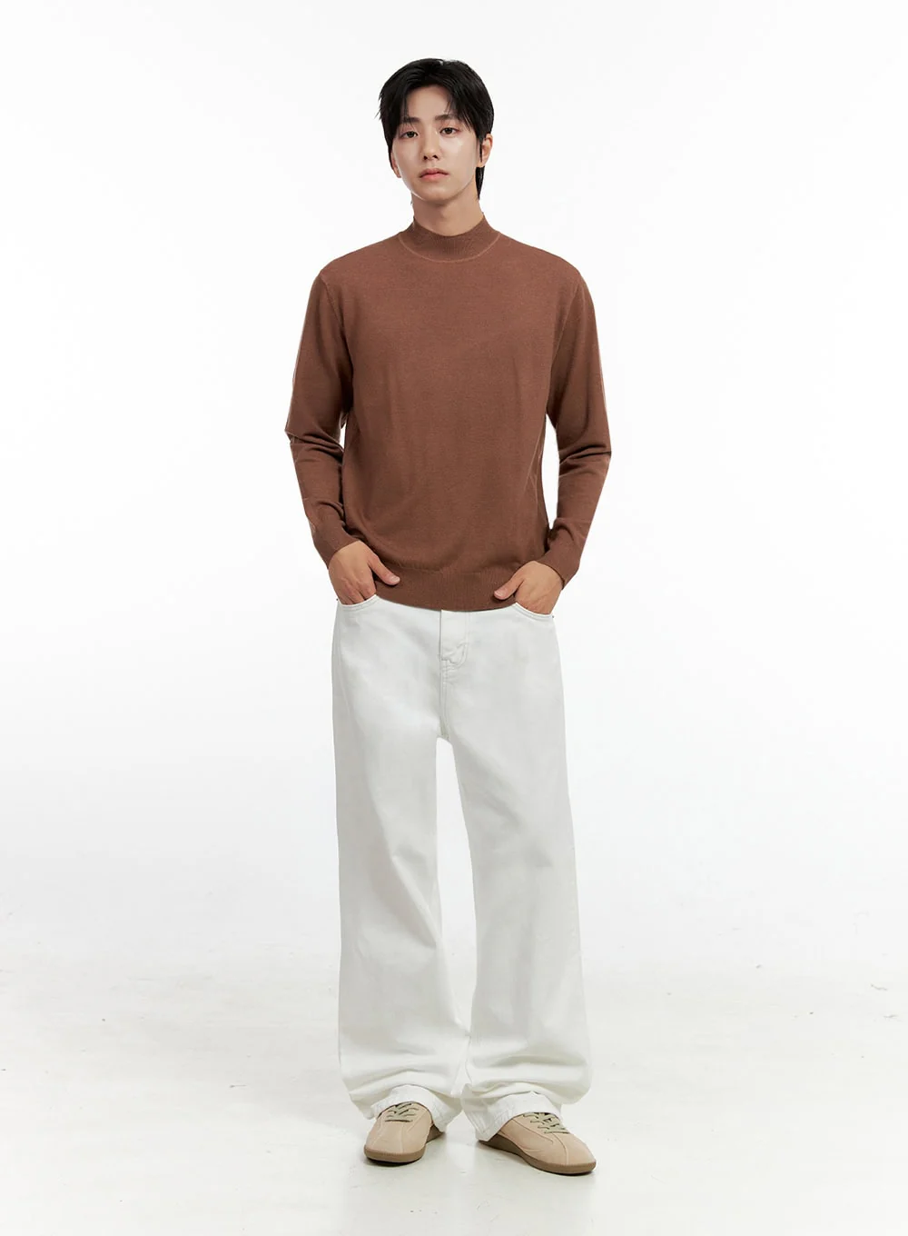 Men's Denim Dream Wide Leg Jeans (White) IN401 - Image 3