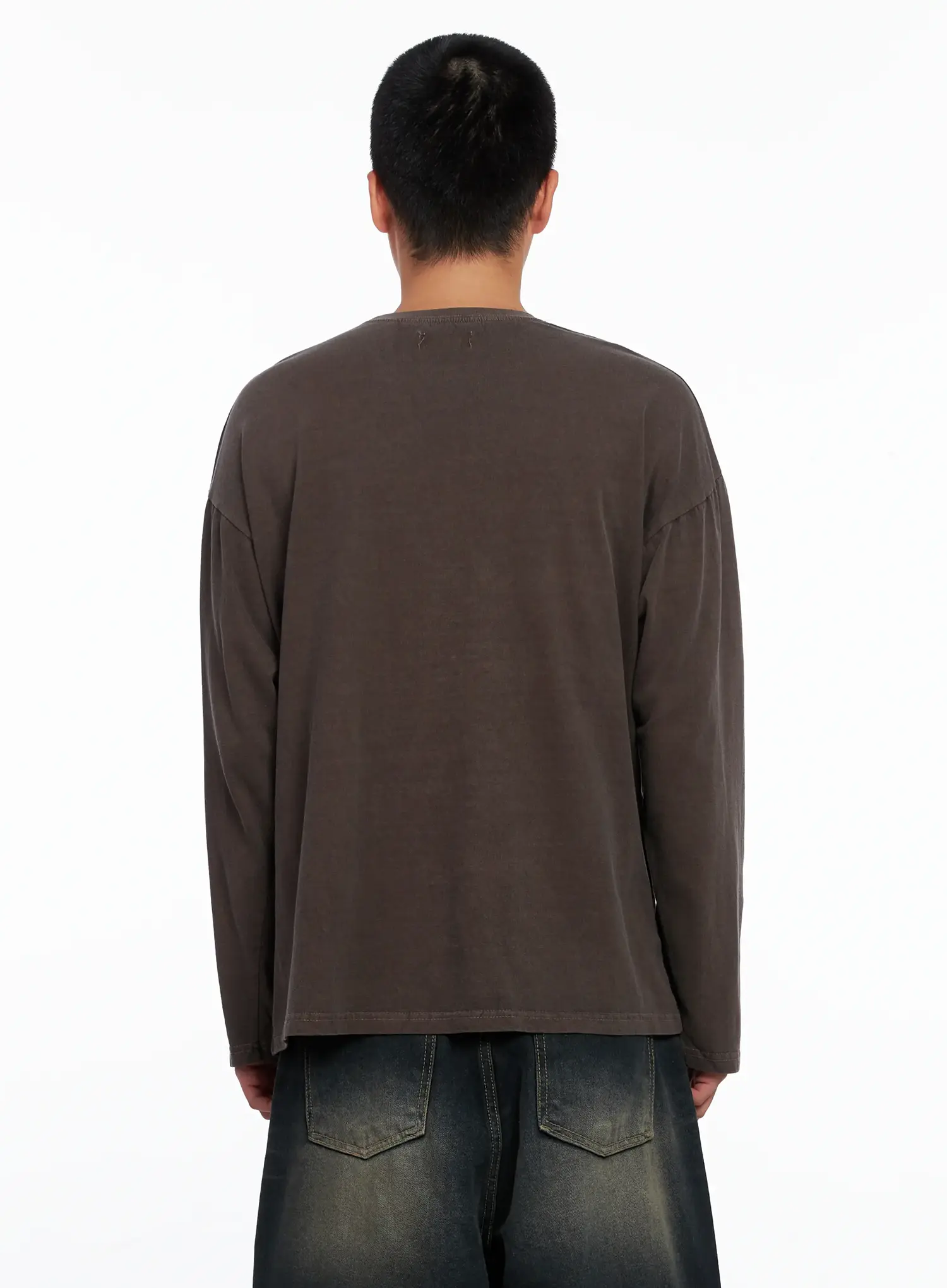 Men's Edgy Graphic Long Sleeve Tee IS509 - Image 6