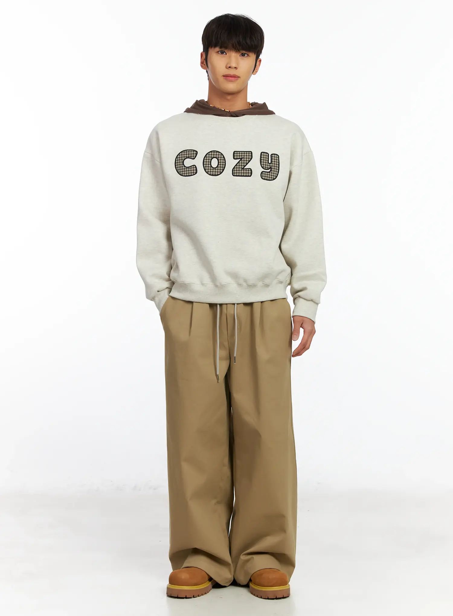 Men's Embroidered Fleece Sweatshirt IF506