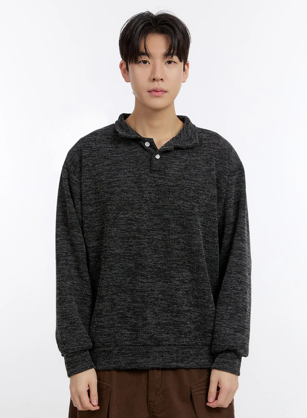 Men's Essential Collared Sweatshirt IM525 - Image 15