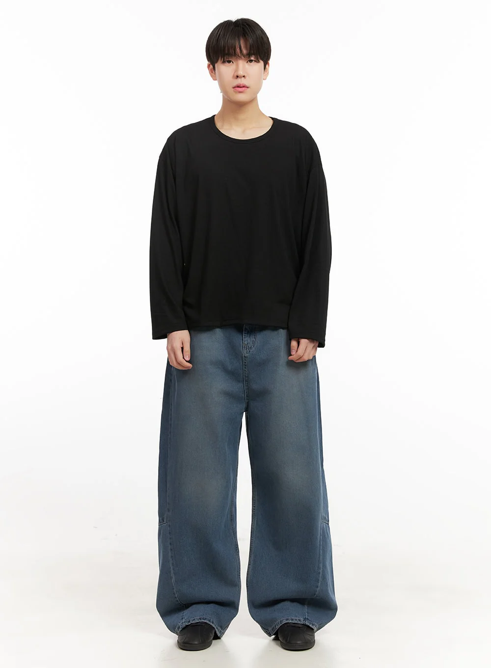 Men's Essential Long Sleeve Shirt IJ517 - Image 6