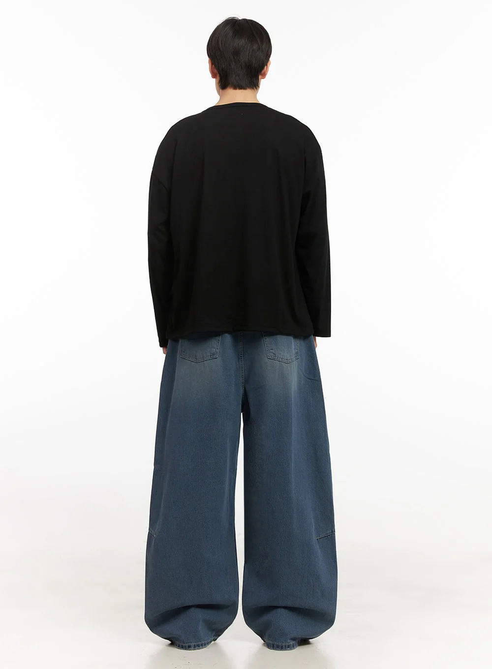 Men's Essential Long Sleeve Shirt IJ517 - Image 8