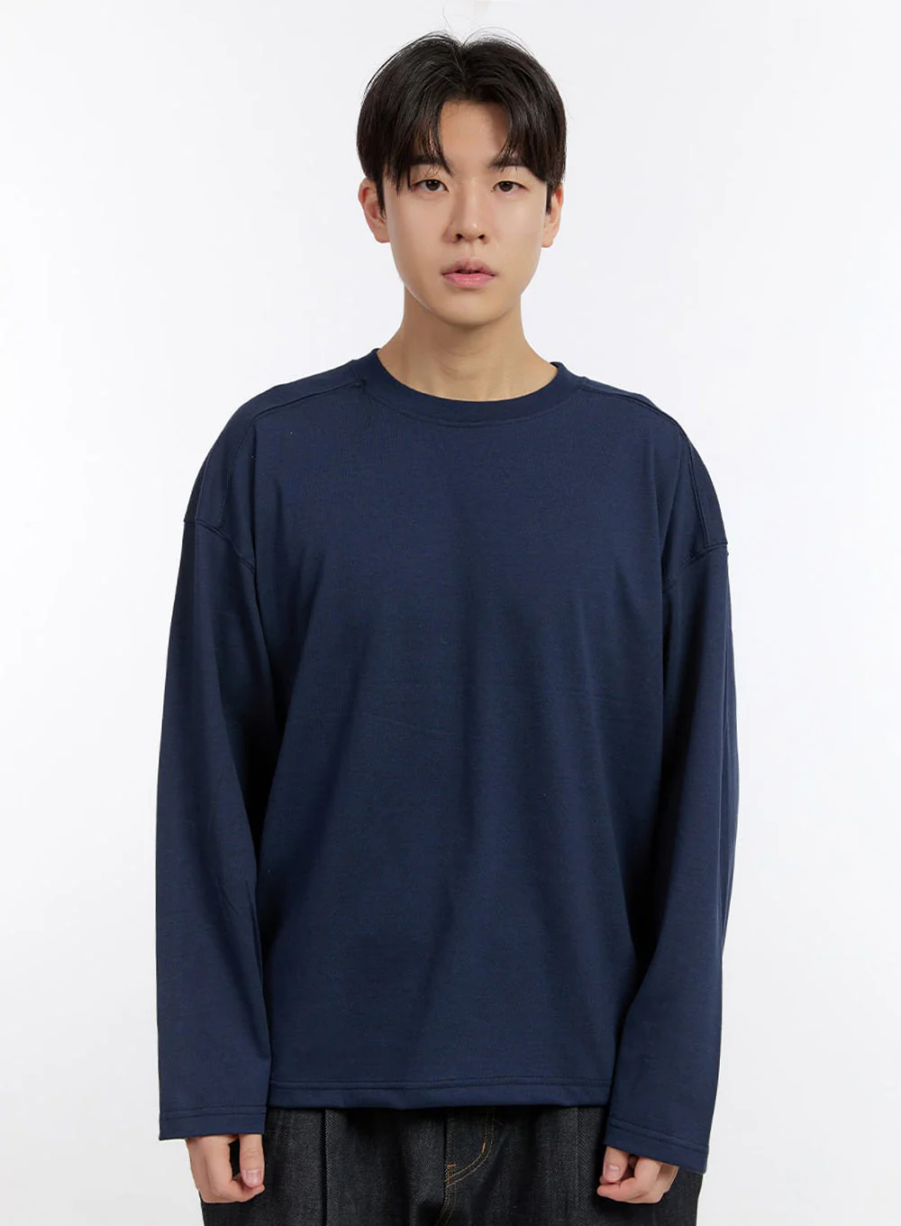 Men's Essential Long-Sleeve T-Shirt IM525 - Image 12