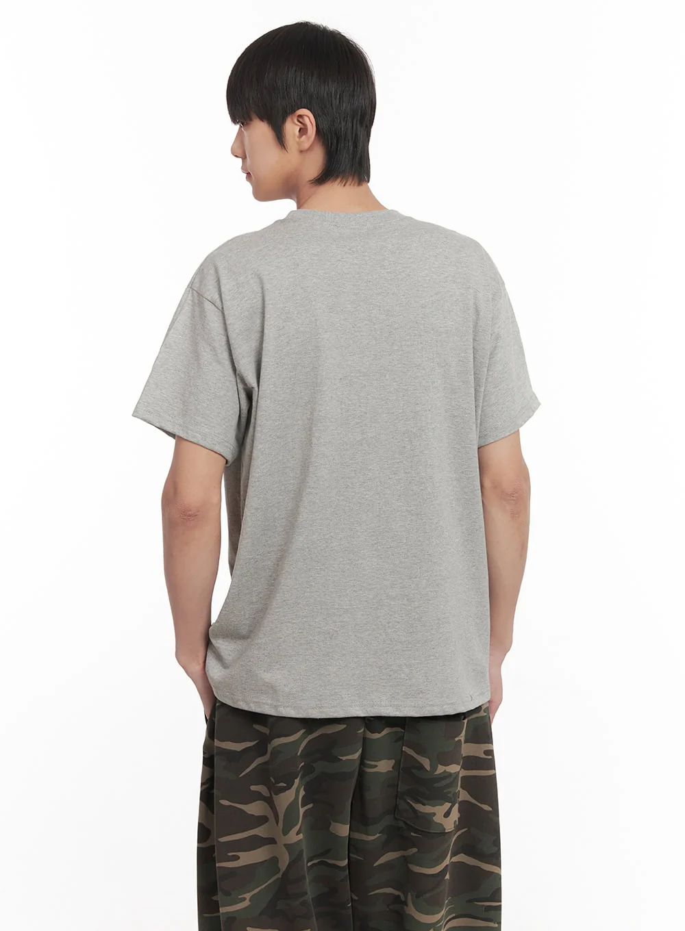 Men's Essential T-Shirt (Gray) IM518 - Image 5