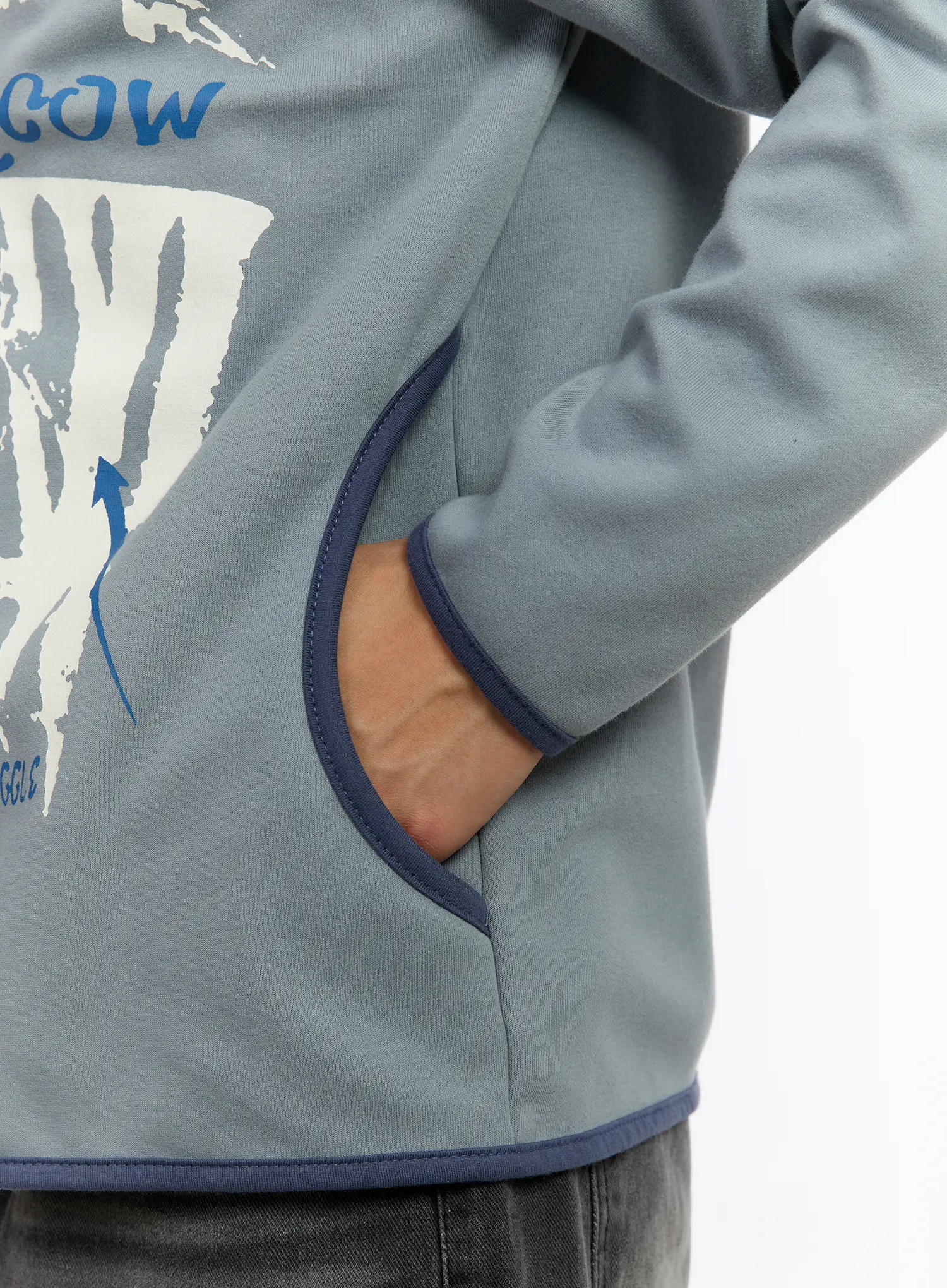 Men's Fingerhole Graphic Zip-Up Hoodie IM530 - Image 12