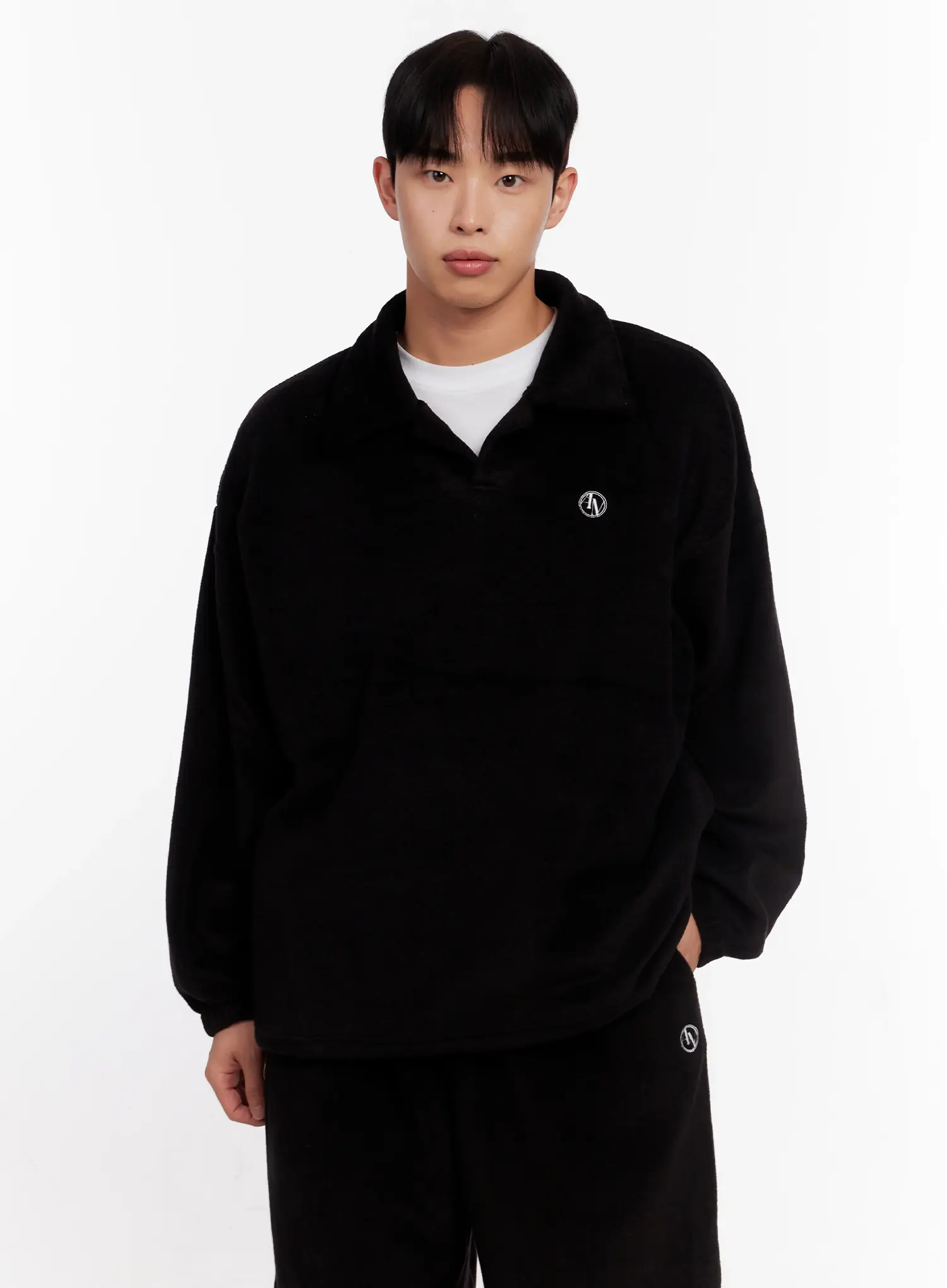 Men's Fleece Collar Top IO528 - Image 6