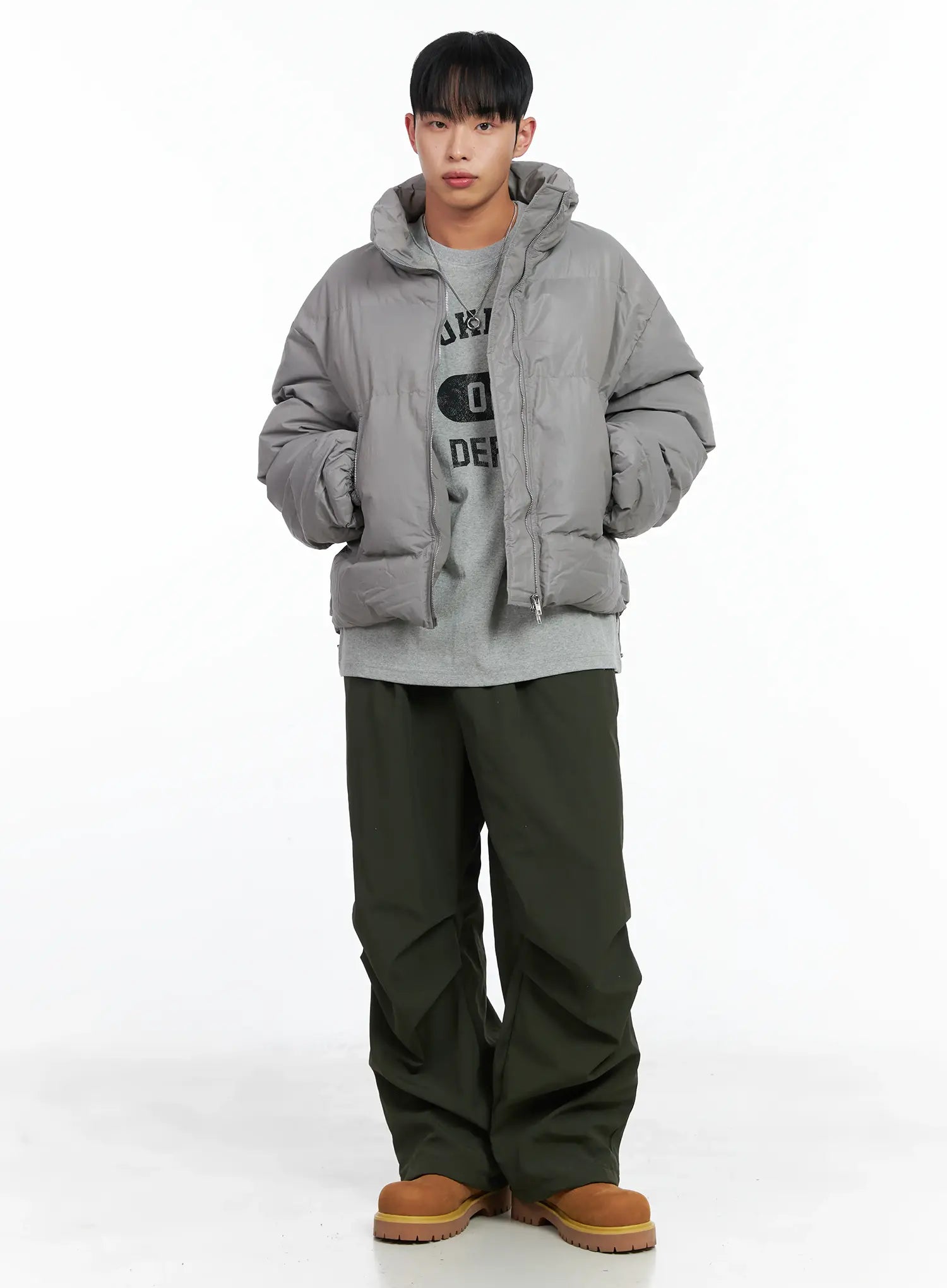 Men's Fleece Parachute Pants IN518 - Image 3