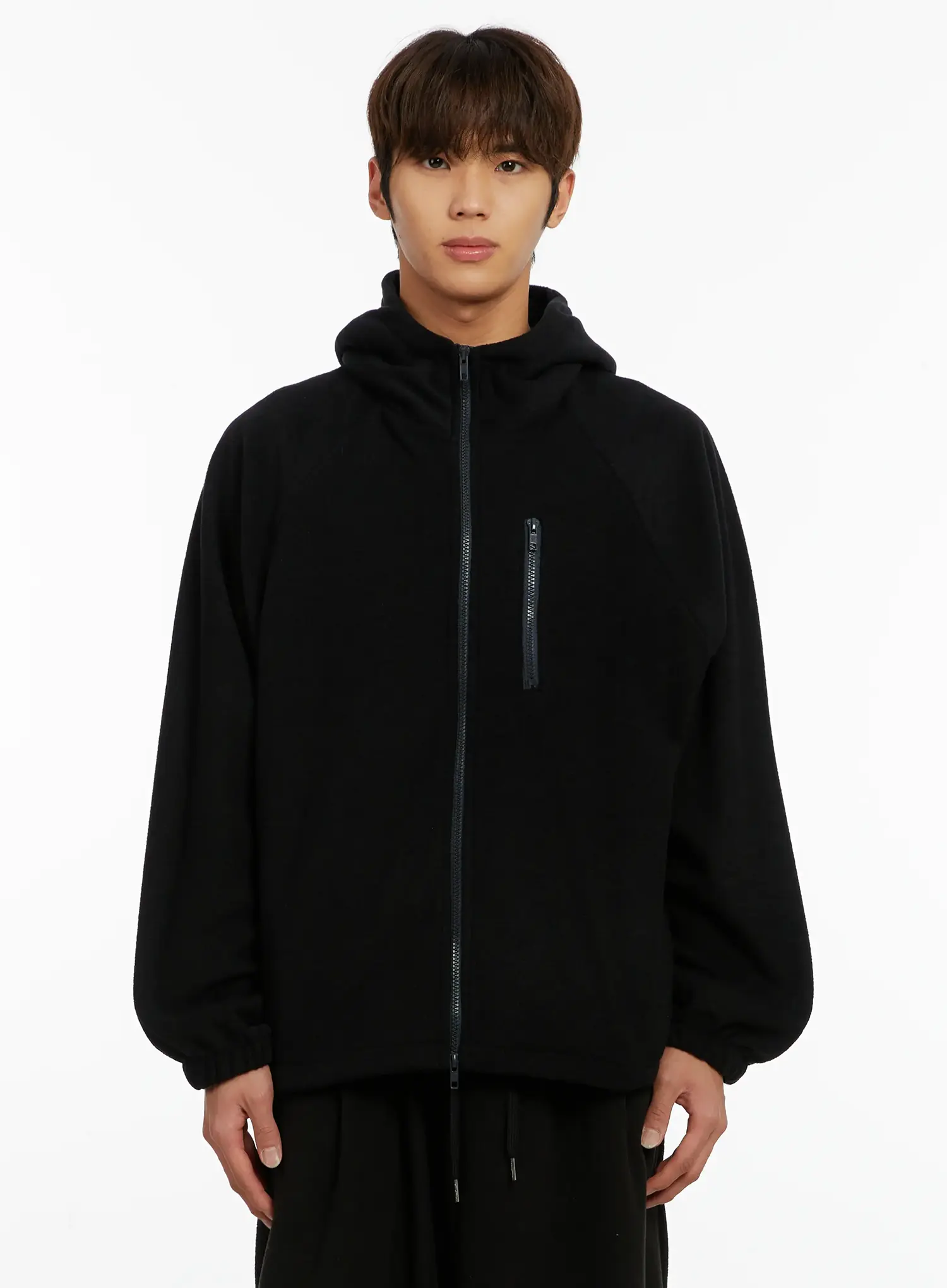 Men's Fleece Zip-Up Hoodie ID524 - Image 12