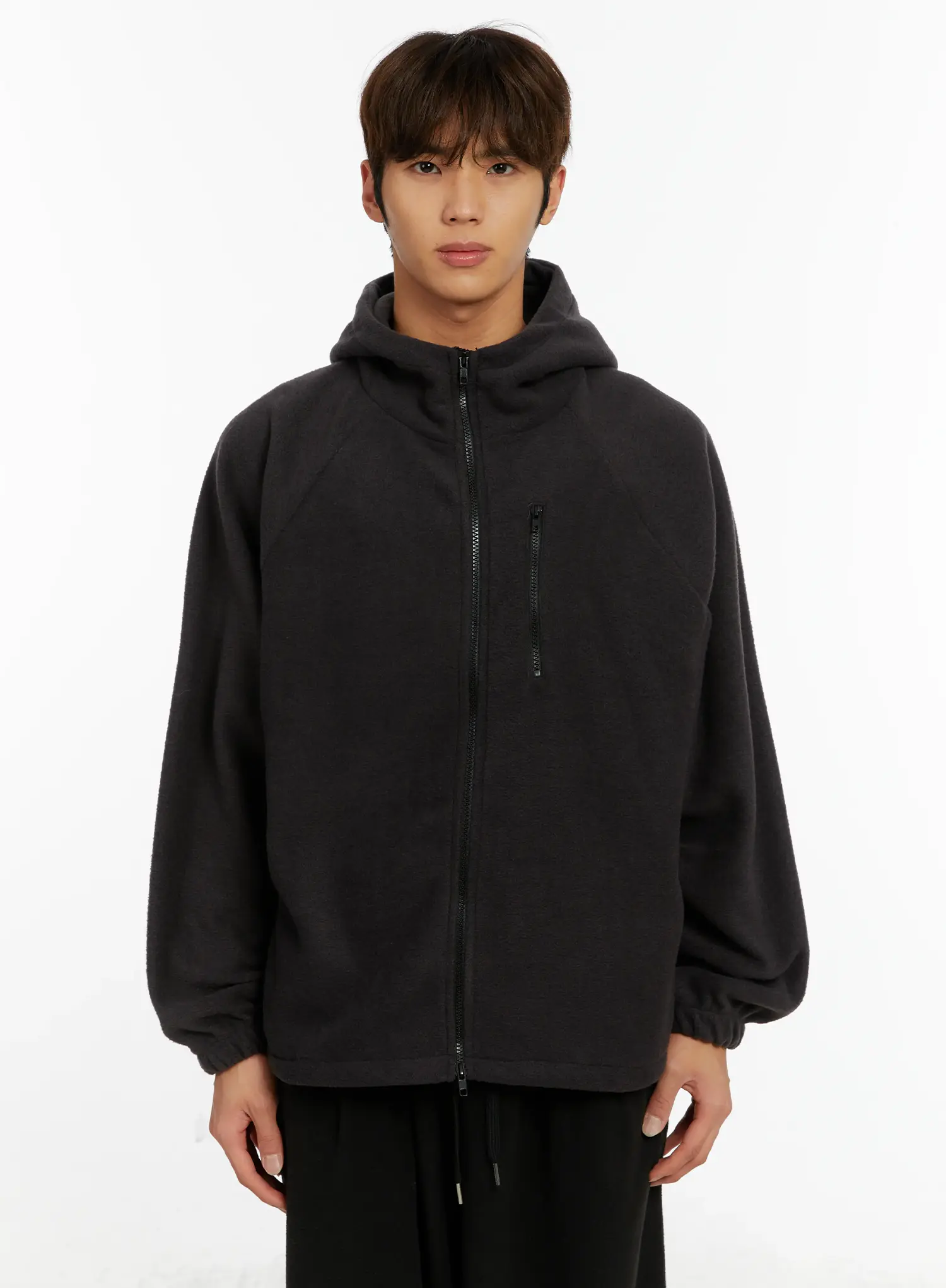 Men's Fleece Zip-Up Hoodie ID524 - Image 16