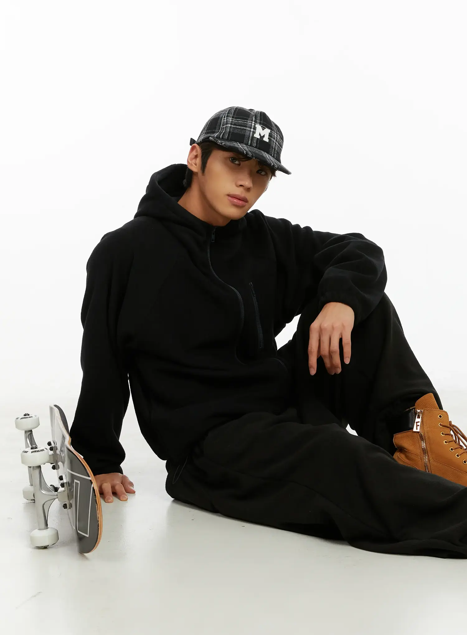 Men's Fleece Zip-Up Hoodie ID524 - Image 2