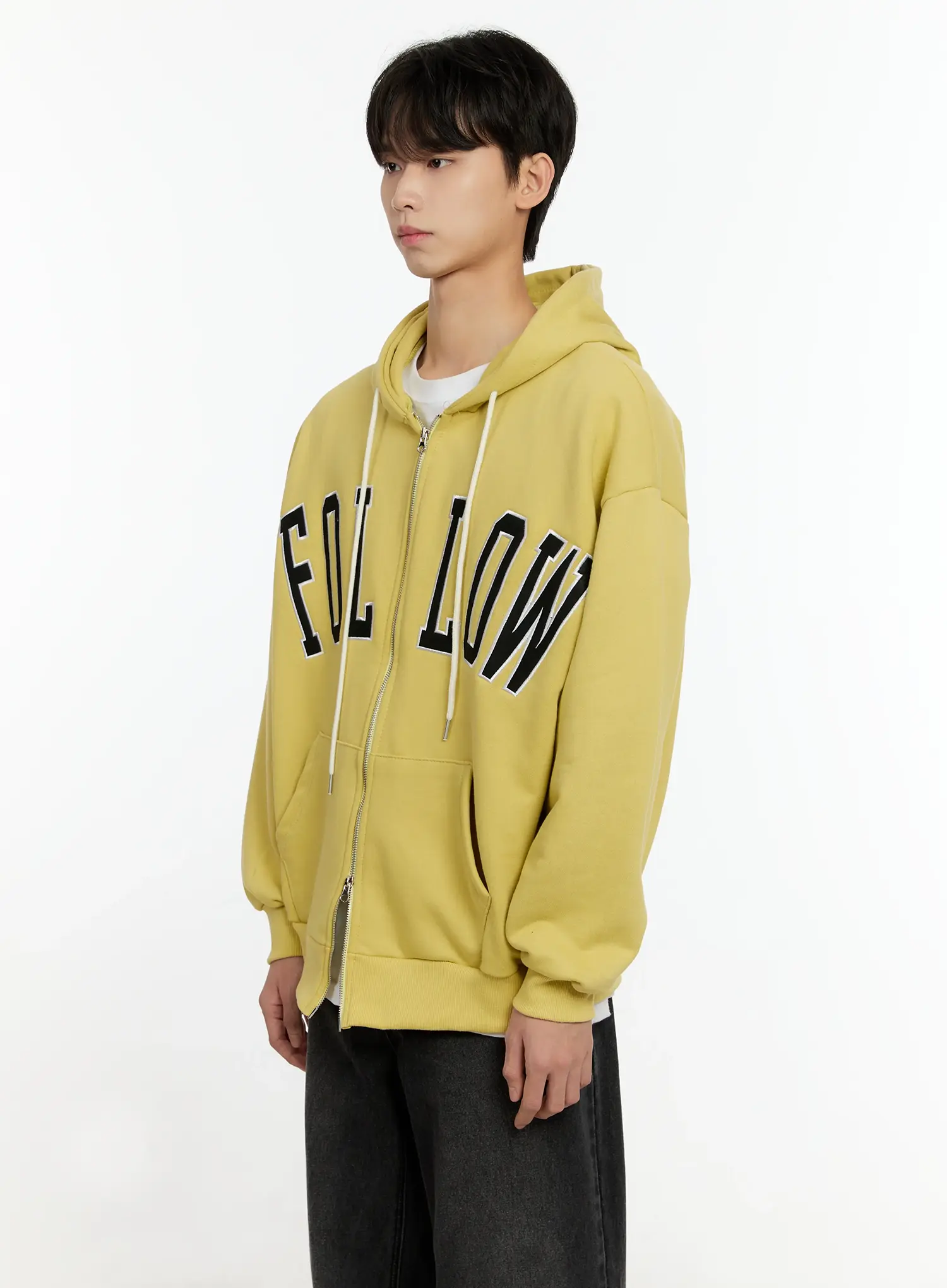 Men's Follow Me Zip-Up Hoodie IO531 - Image 4