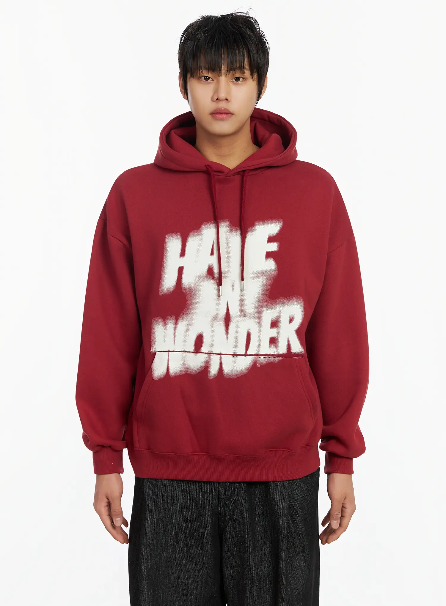Men's Graffiti Graphic Fleece-Lined Hoodie IJ527 - Image 10