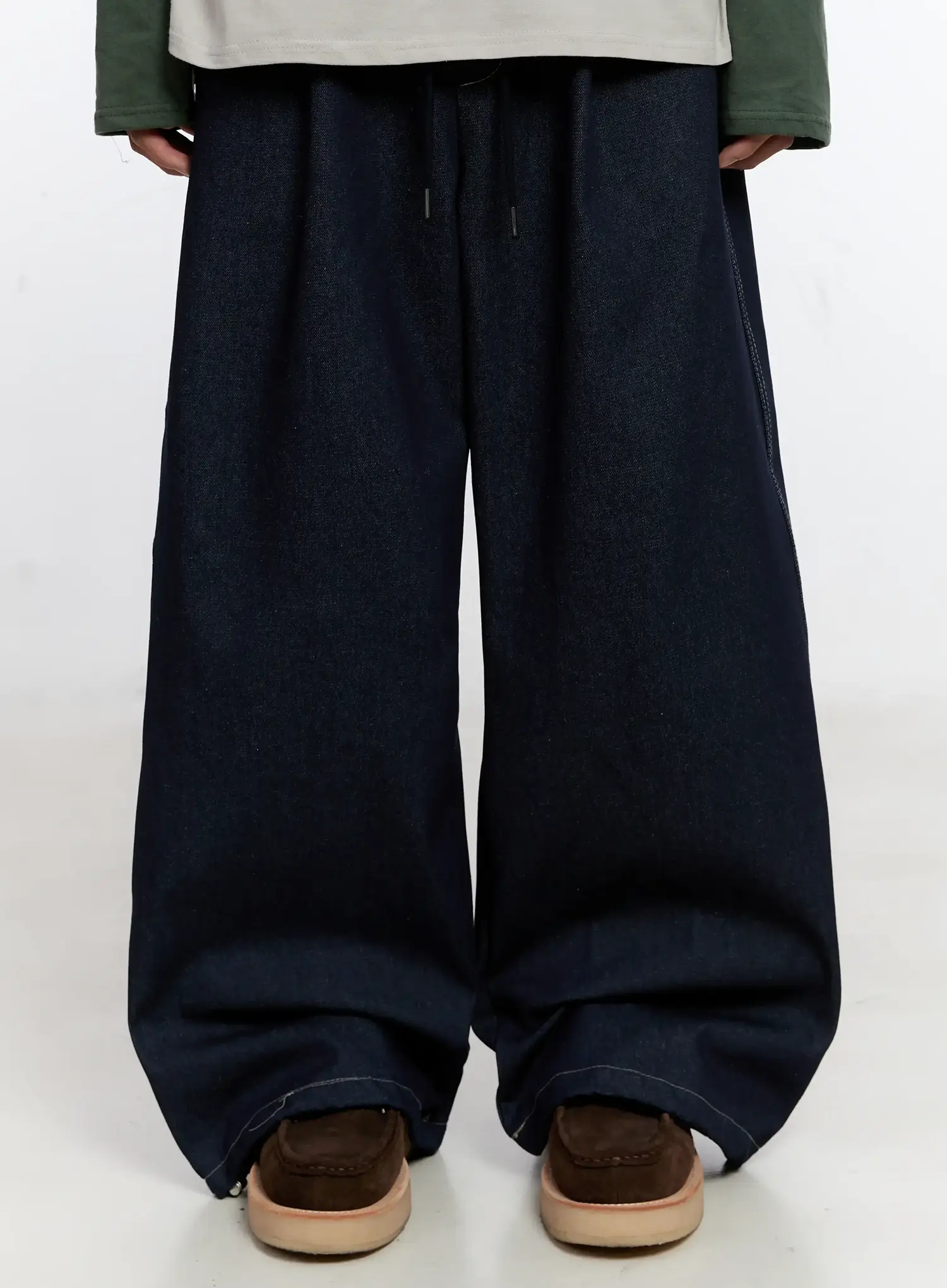 Men's Graphic Jeans (Dark Blue) IS529 - Image 4