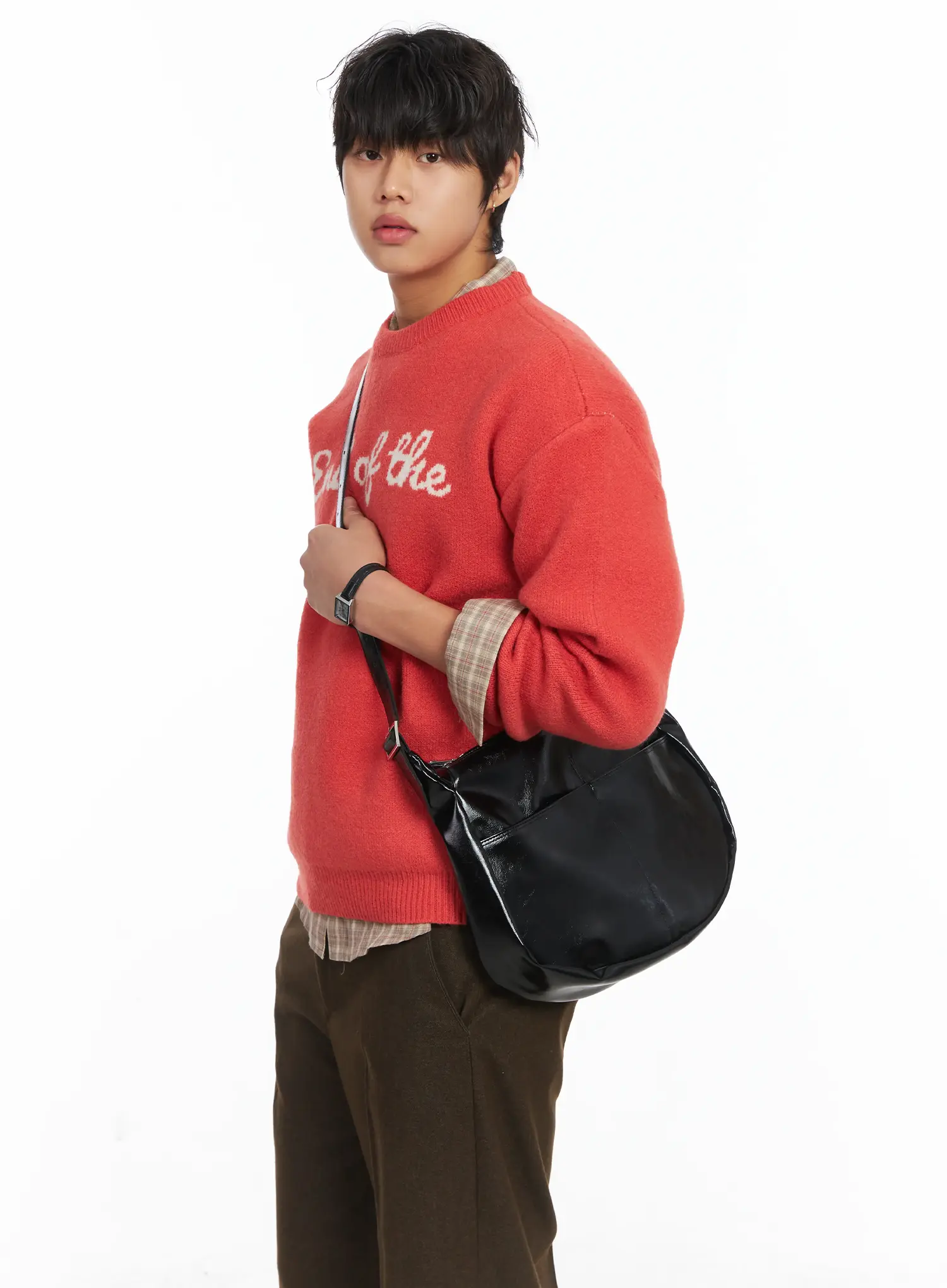 Men's Graphic Lettering Knit Pullover IJ512 - Image 10