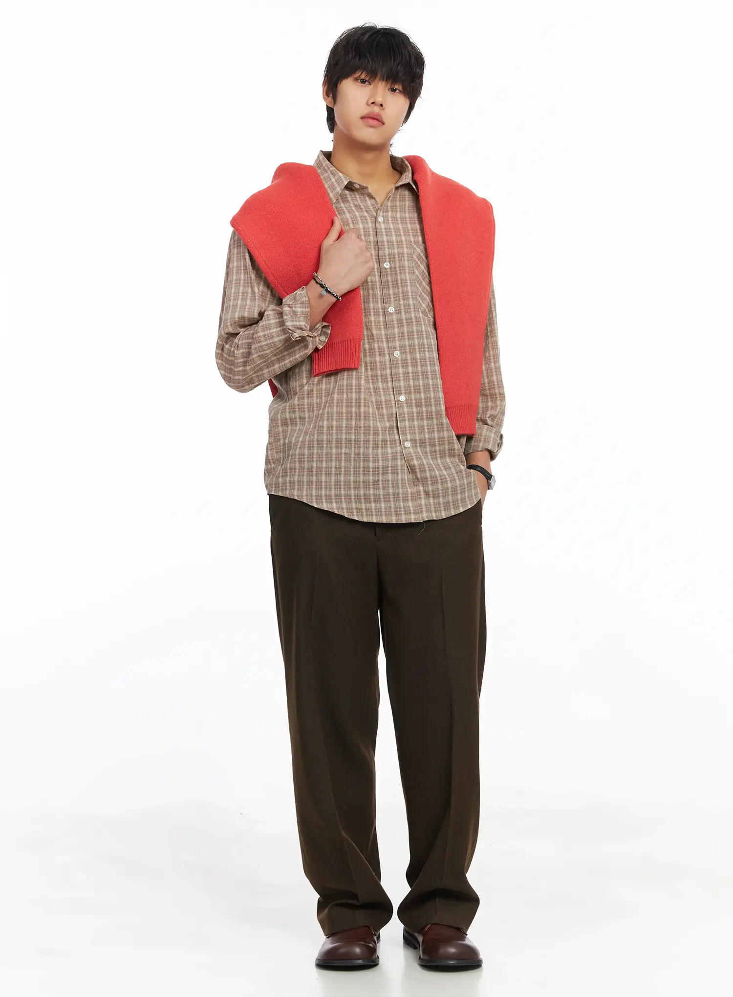 Men's Graphic Lettering Knit Pullover IJ512 - Image 11