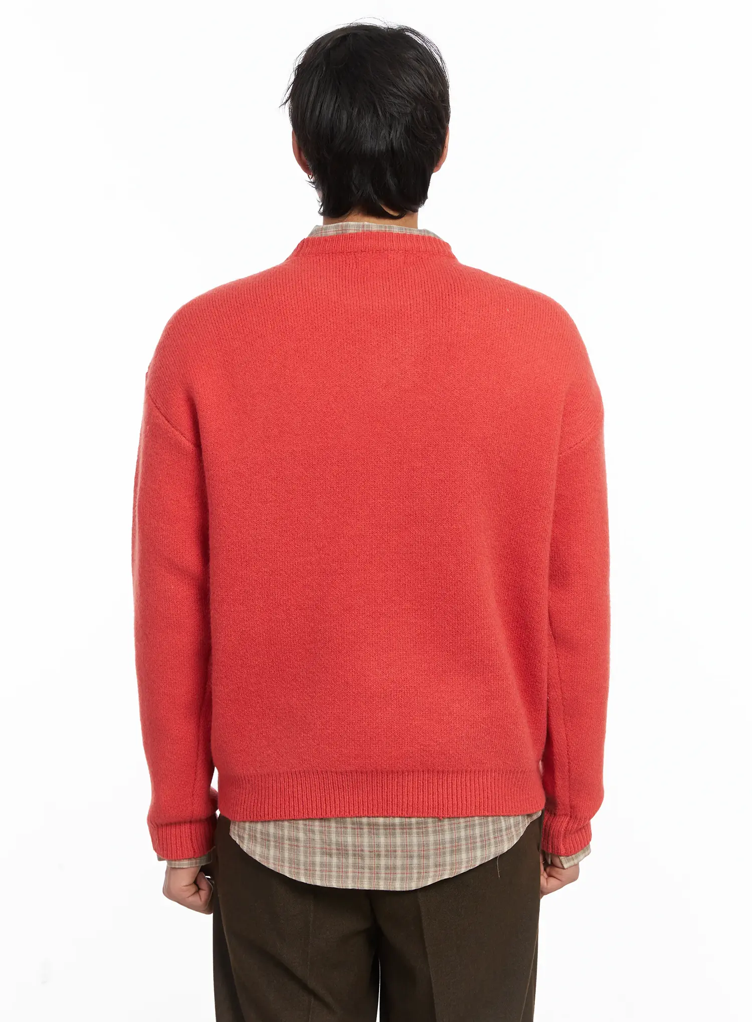 Men's Graphic Lettering Knit Pullover IJ512 - Image 6