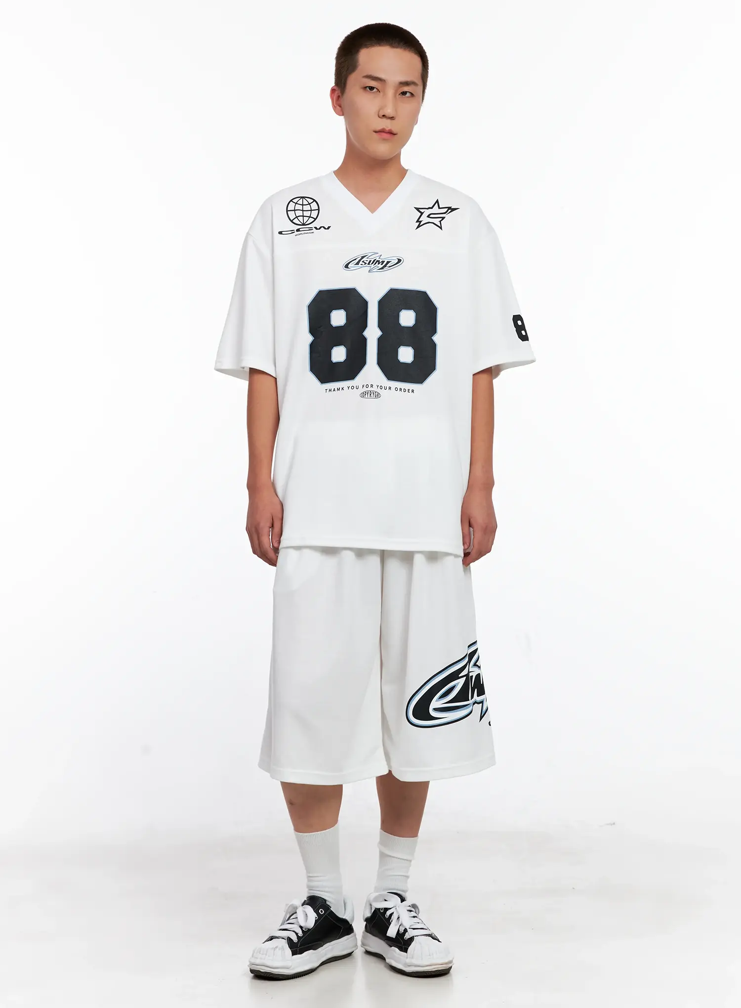 Men's Graphic Logo Athletic Shorts IG508 - Image 11