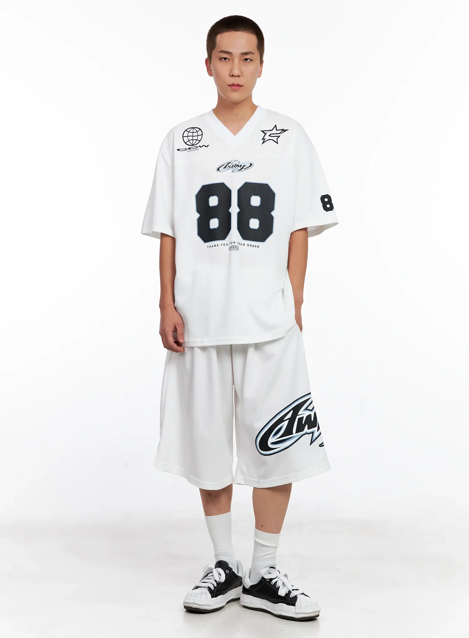 Men's Graphic Logo Athletic Shorts IG508 - Image 12