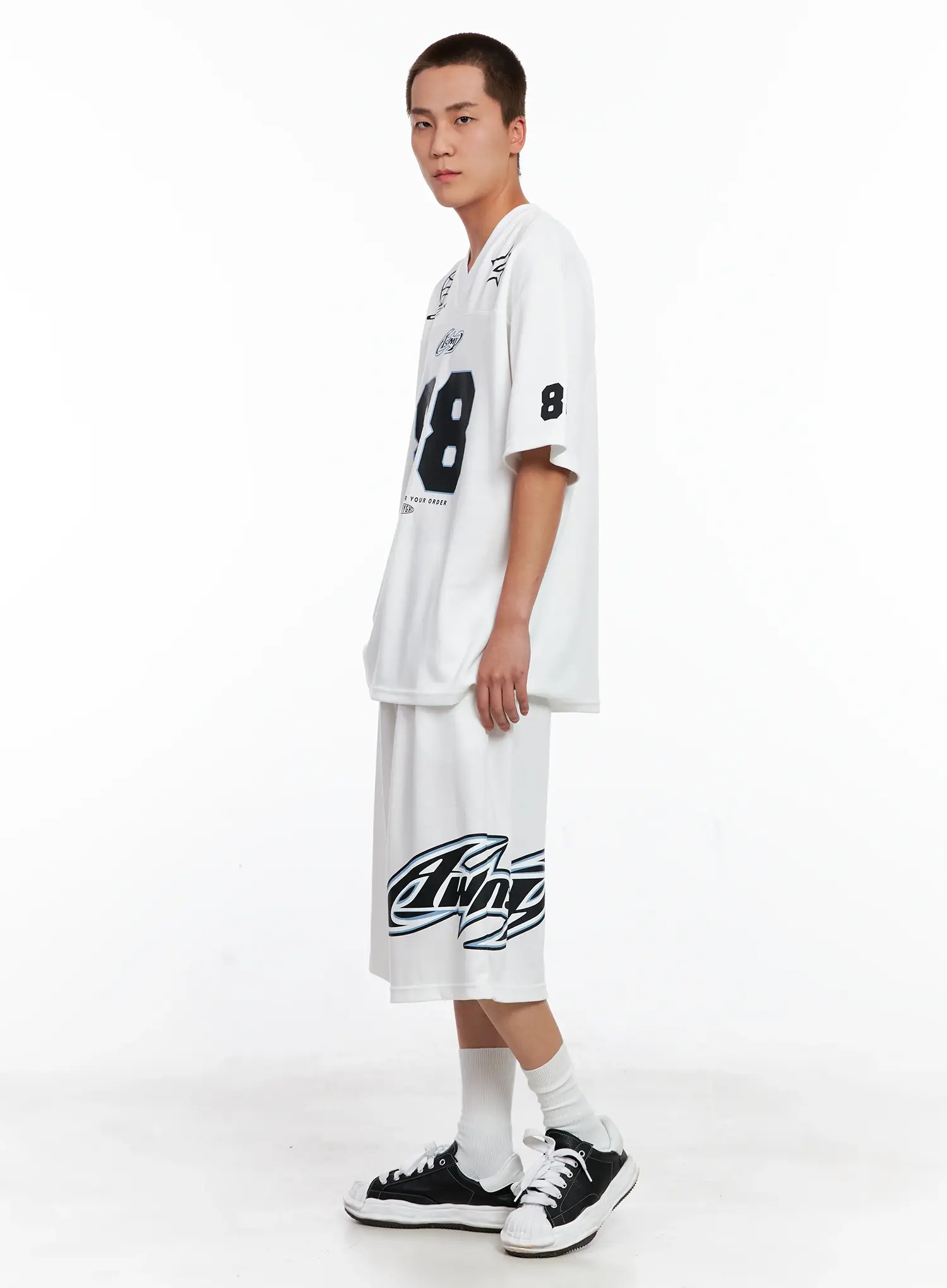 Men's Graphic Logo Athletic Shorts IG508 - Image 14