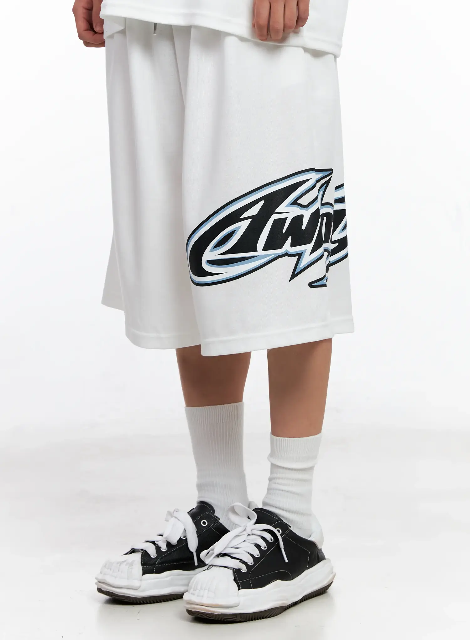 Men's Graphic Logo Athletic Shorts IG508 - Image 4