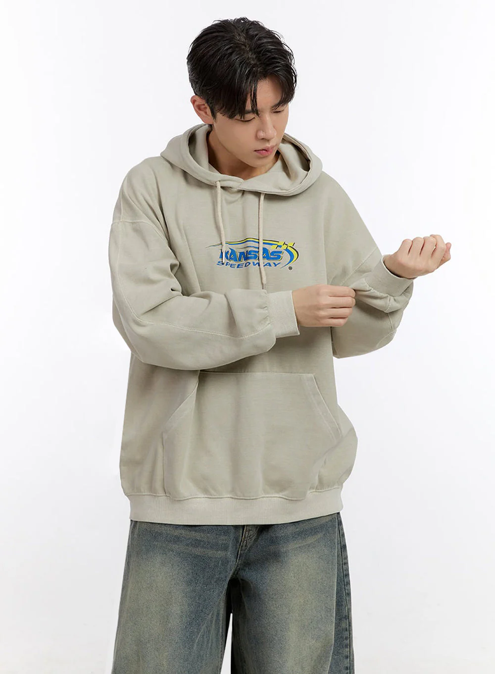 Men's Graphic Logo Hoodie IM525 - Image 4