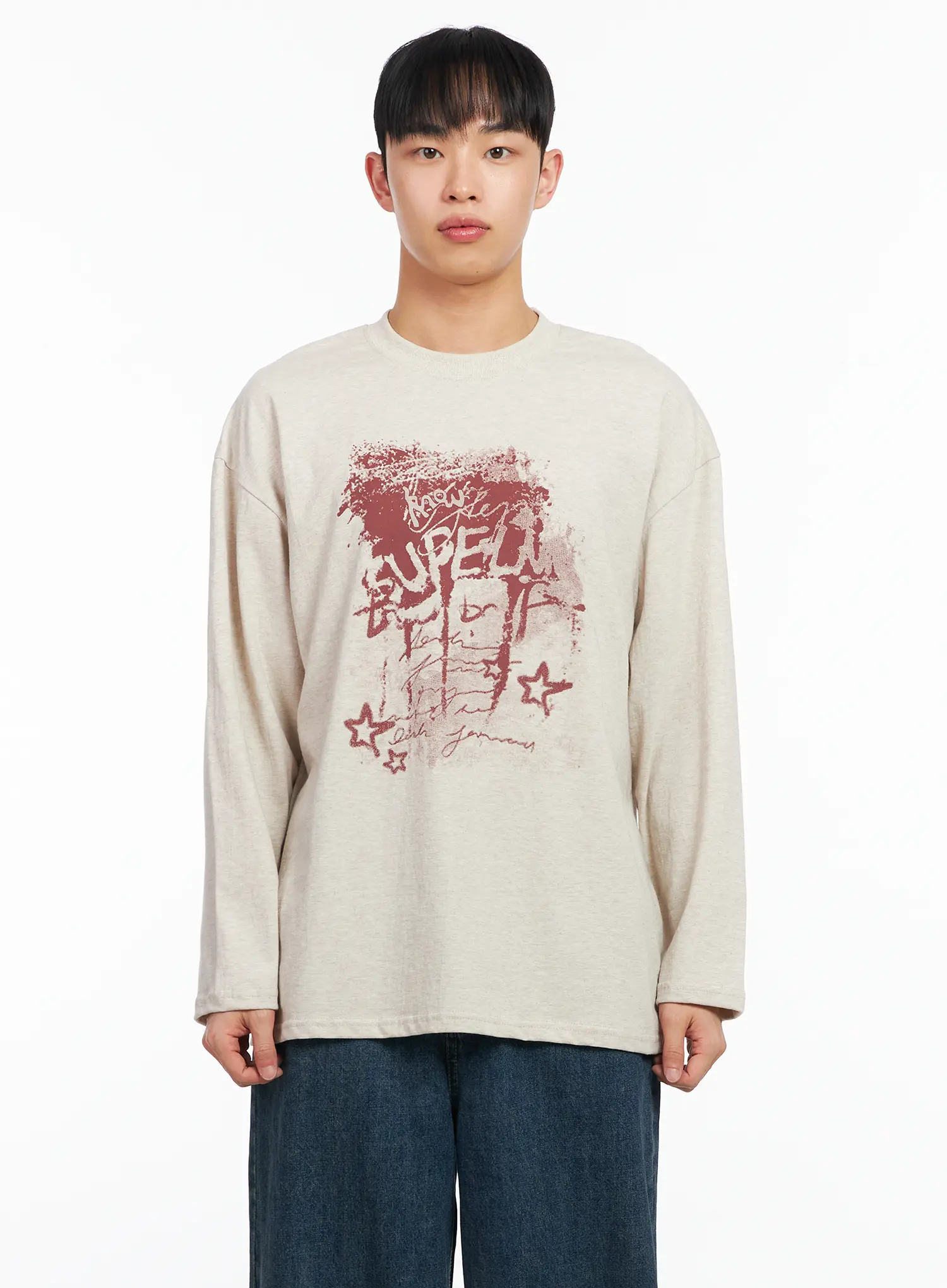 Men's Graphic Long Sleeve T-Shirt IA501 - Image 10